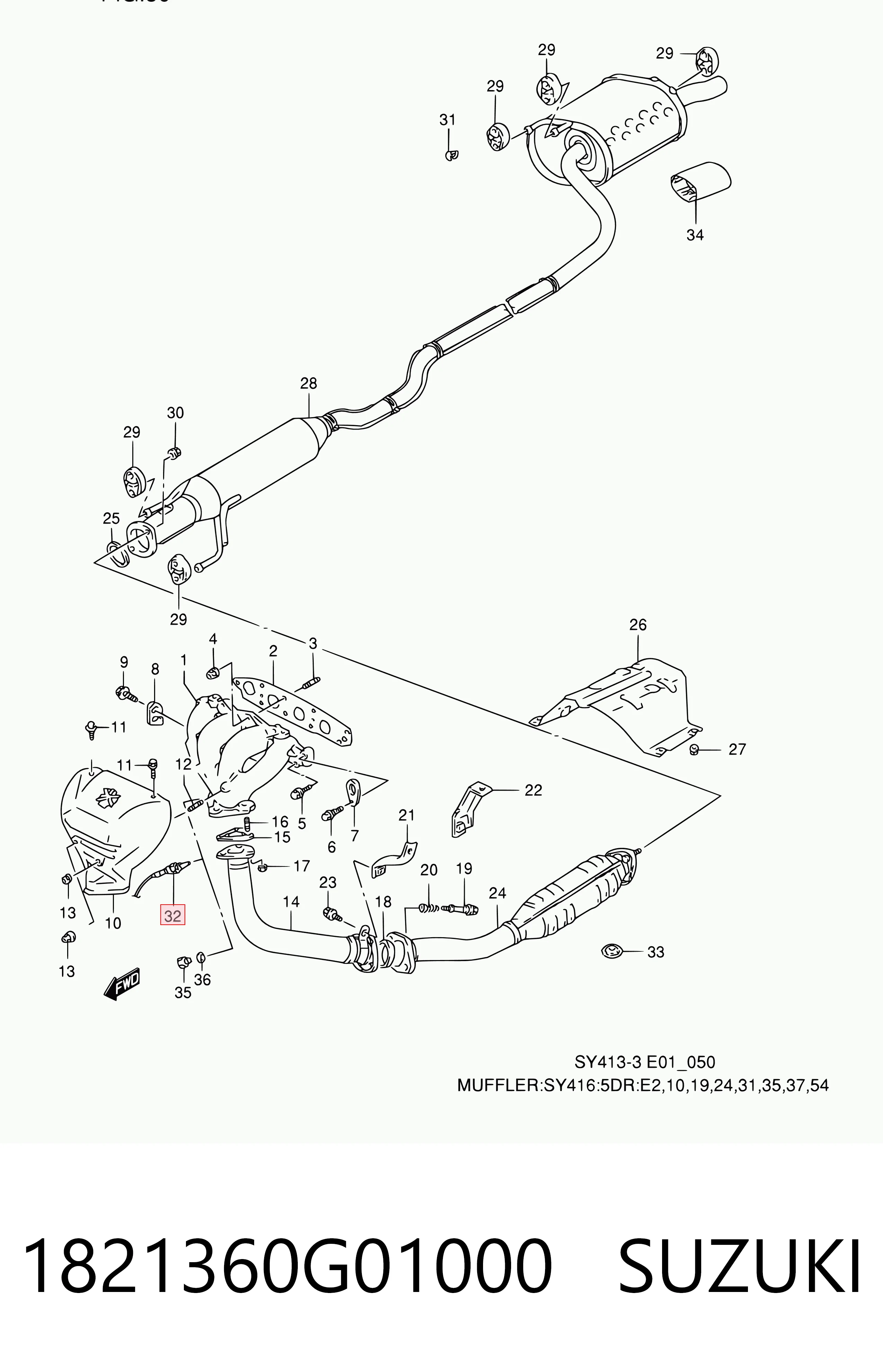 1821360G01000 Suzuki