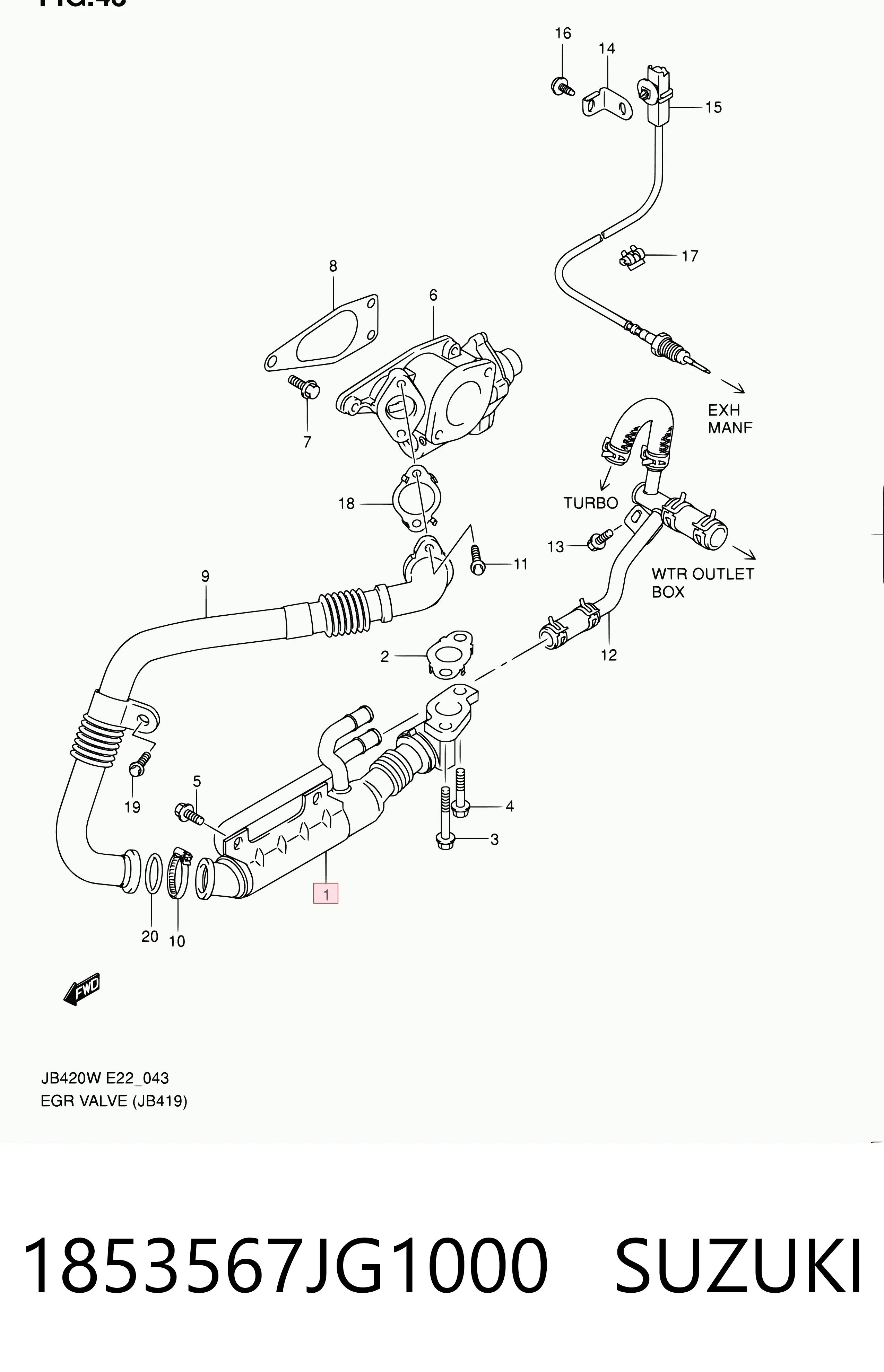 1853567JG1000 Suzuki