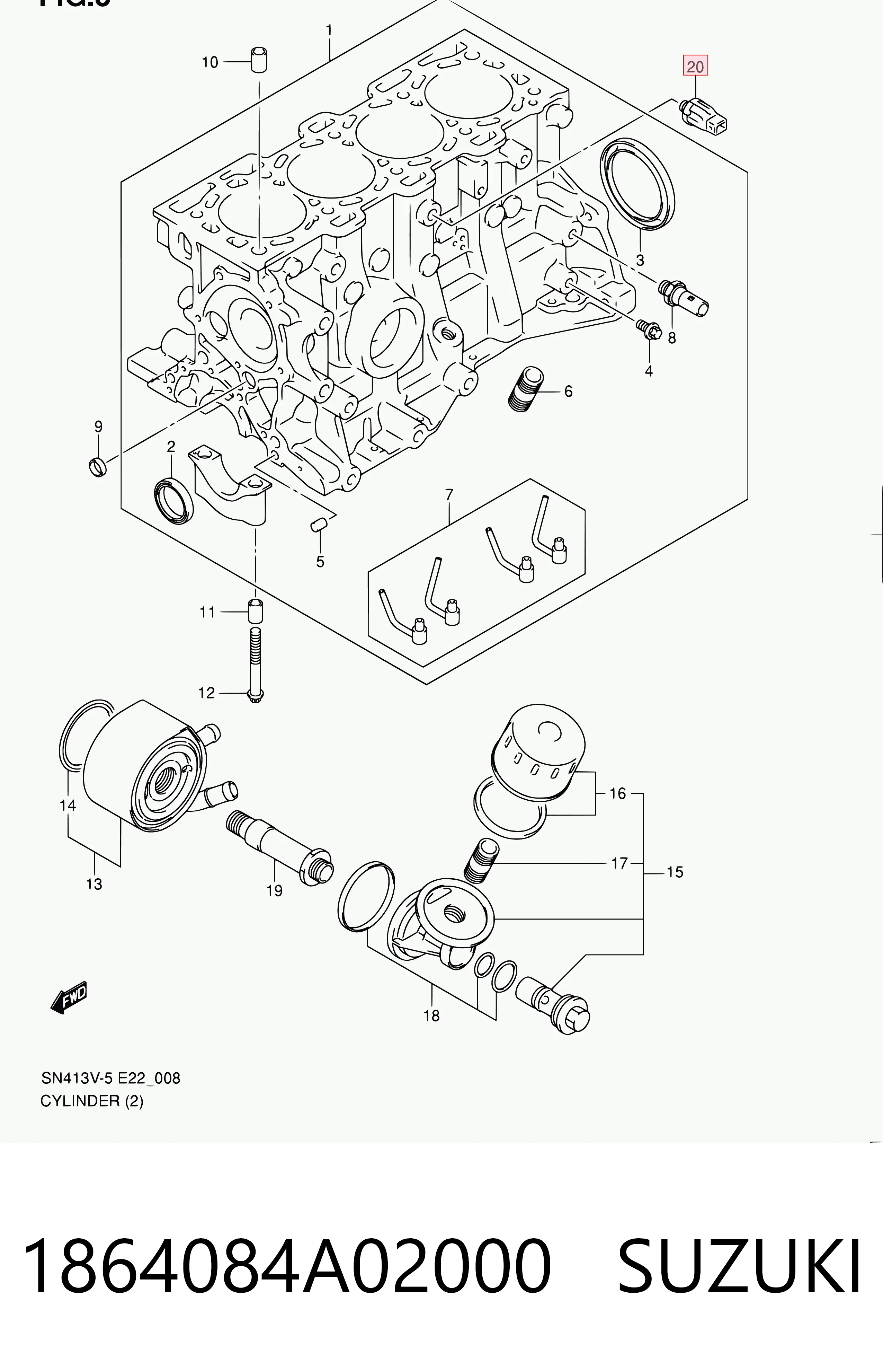 Sensor de detonación Suzuki Jimny  (1998-2018)