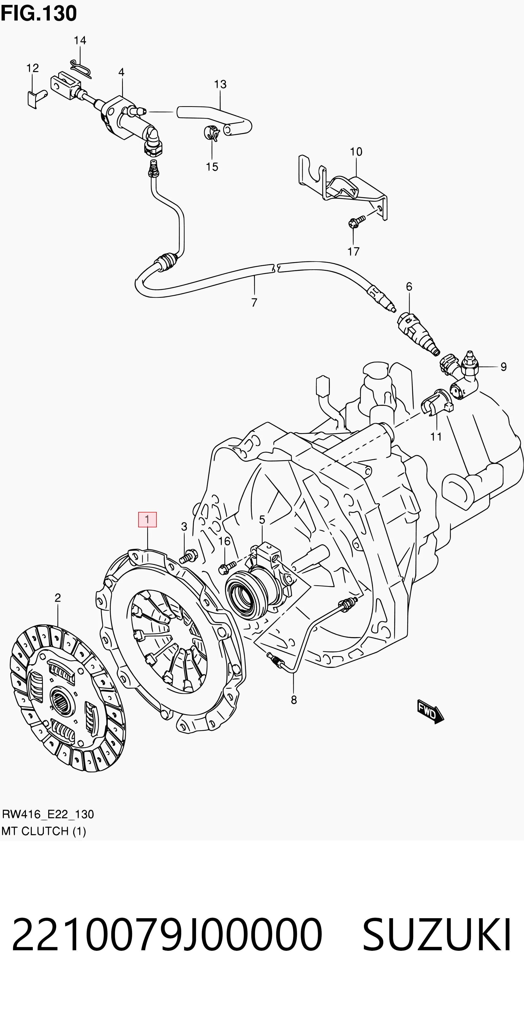 Plato de presión de embrague Suzuki SX4 