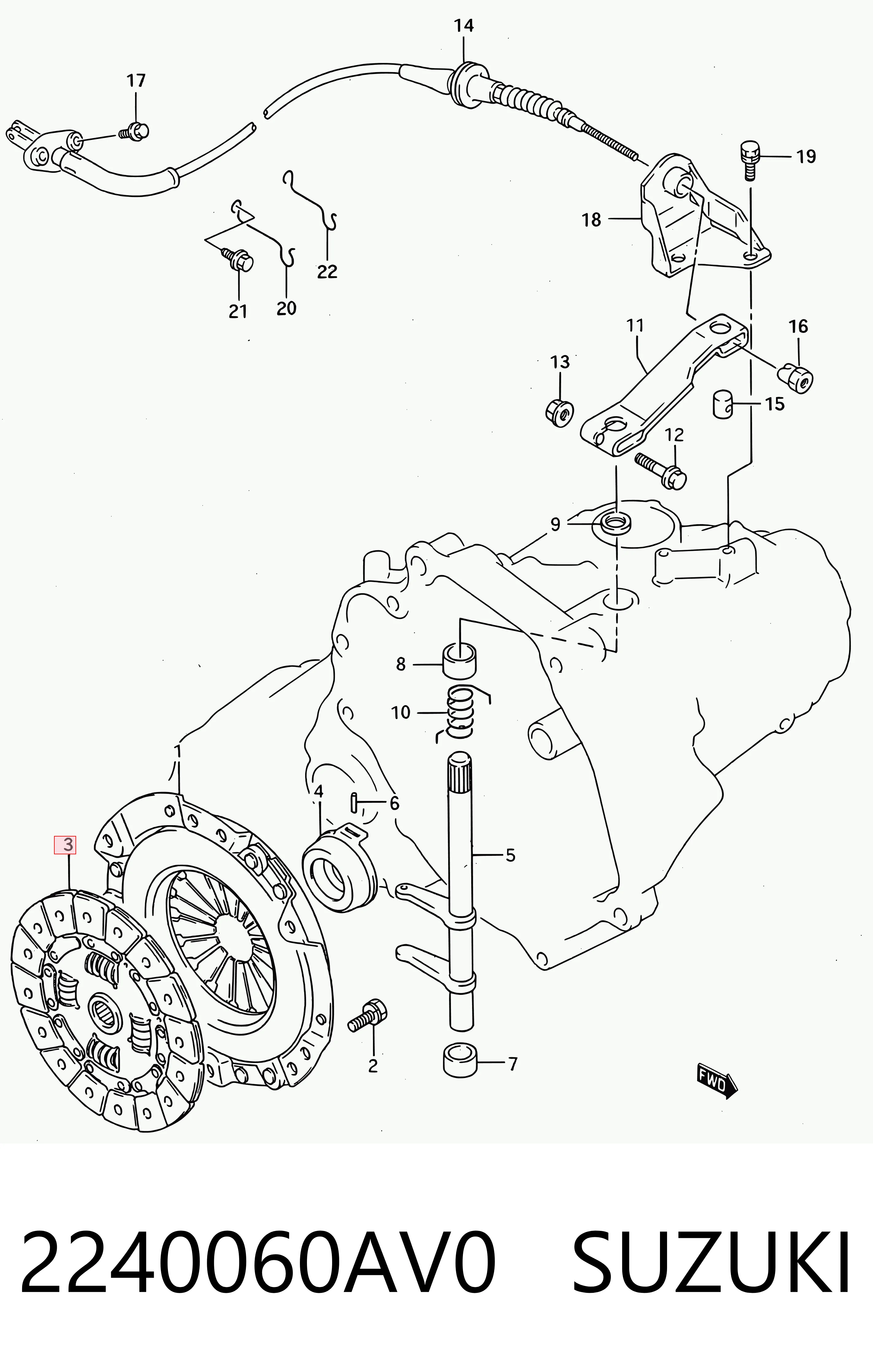 Disco de embrague Suzuki 2240085C10 precio, desde 37,58 EUR