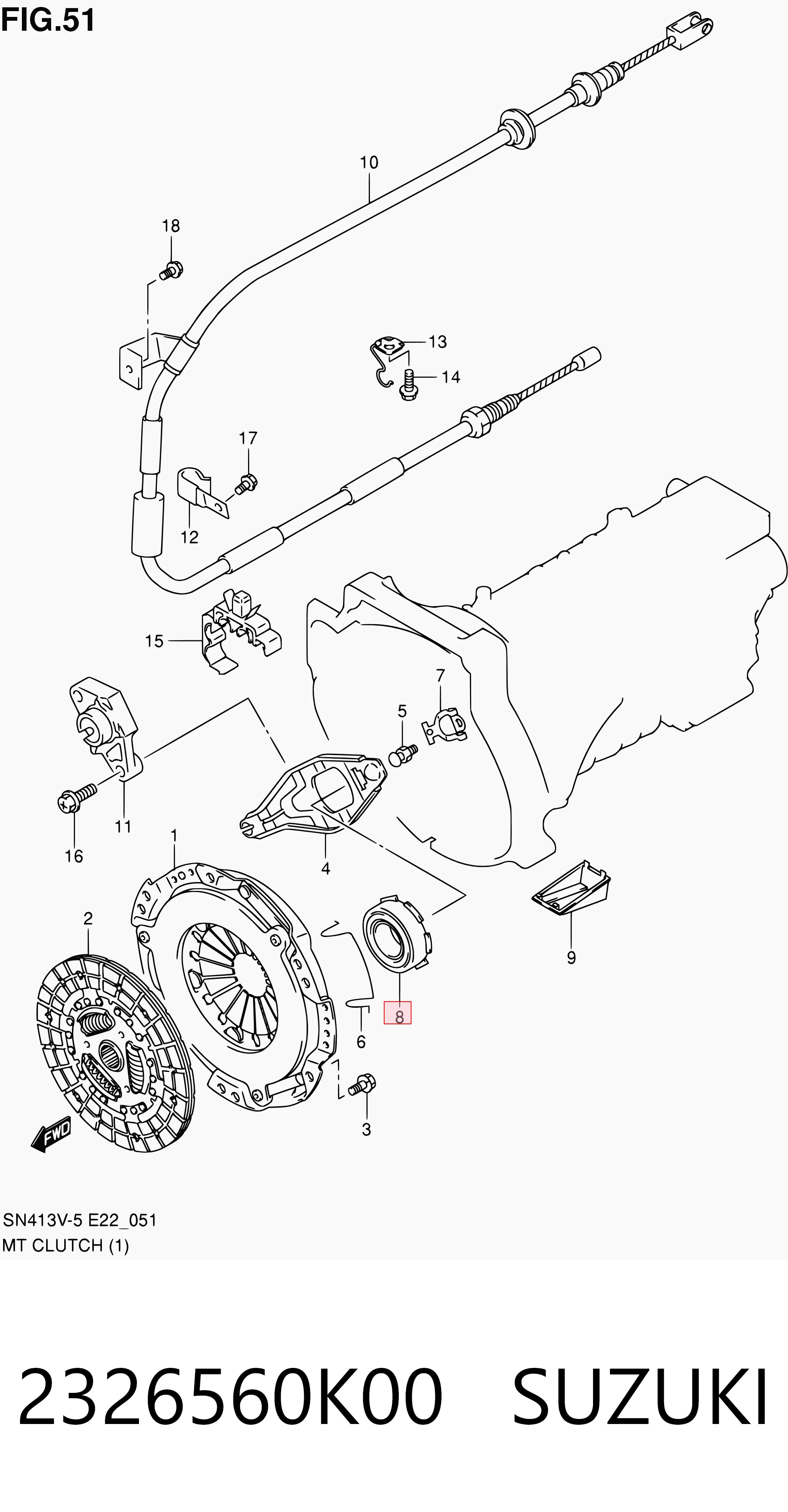 Cojinete embrague Suzuki Jimny  (1998-2026)