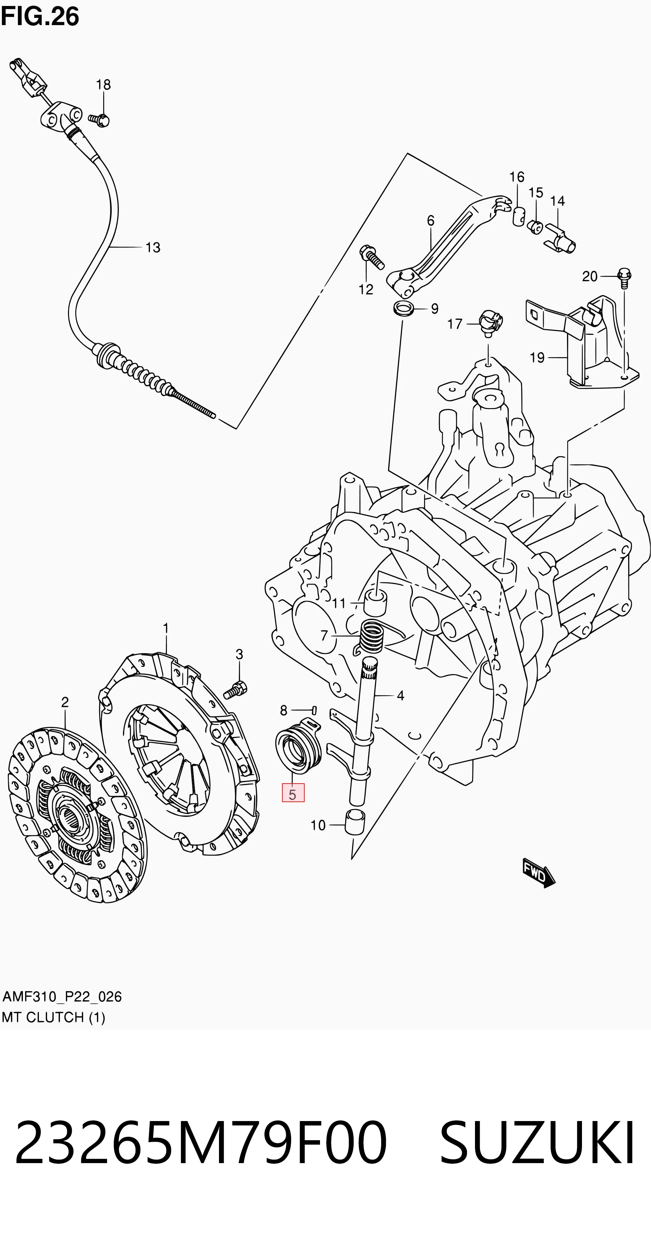 23265M79F00 Suzuki