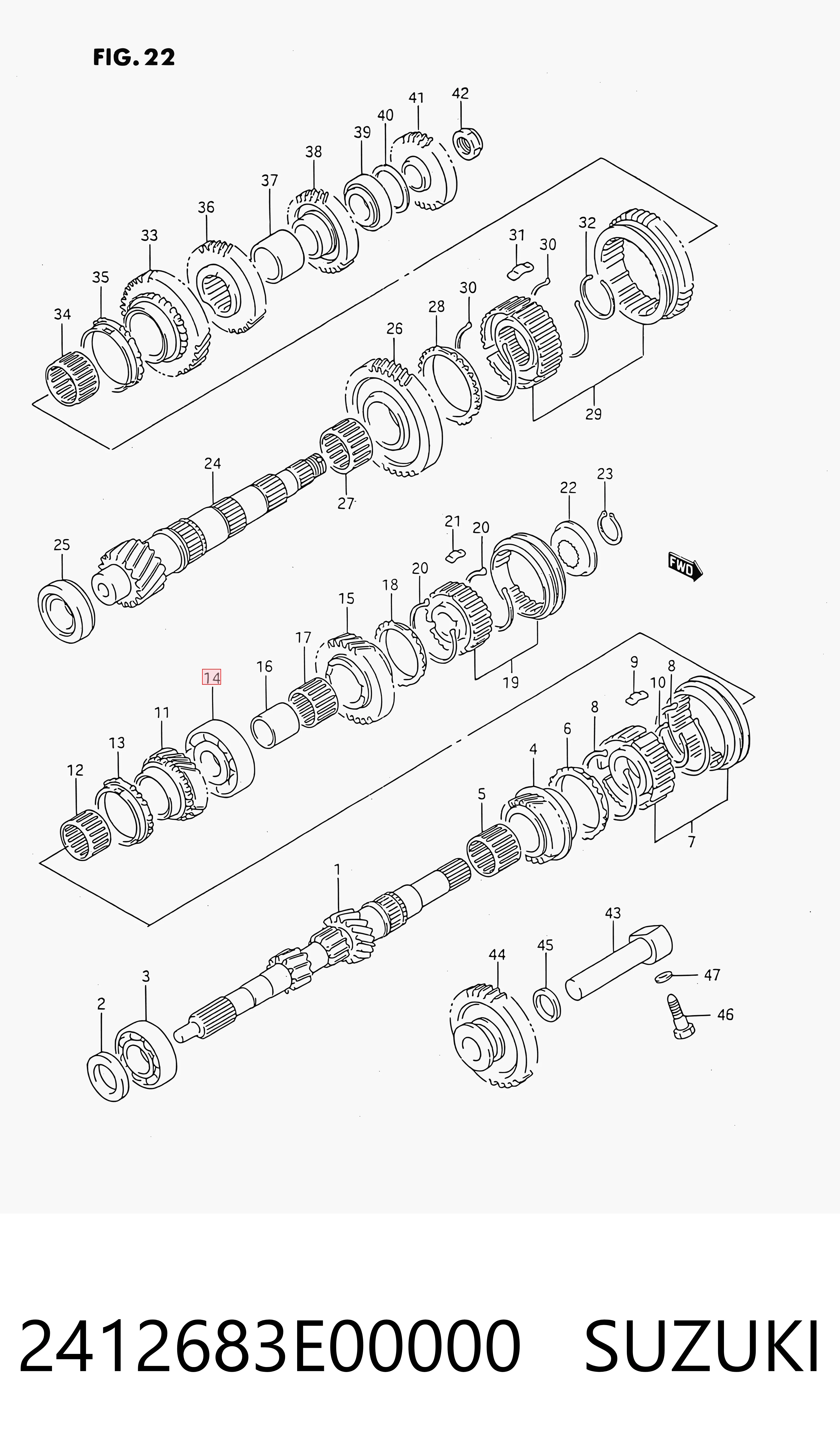 Comprar Rodamiento de la caja de cambios Suzuki Swift IV MZ, EZ a bajo precio