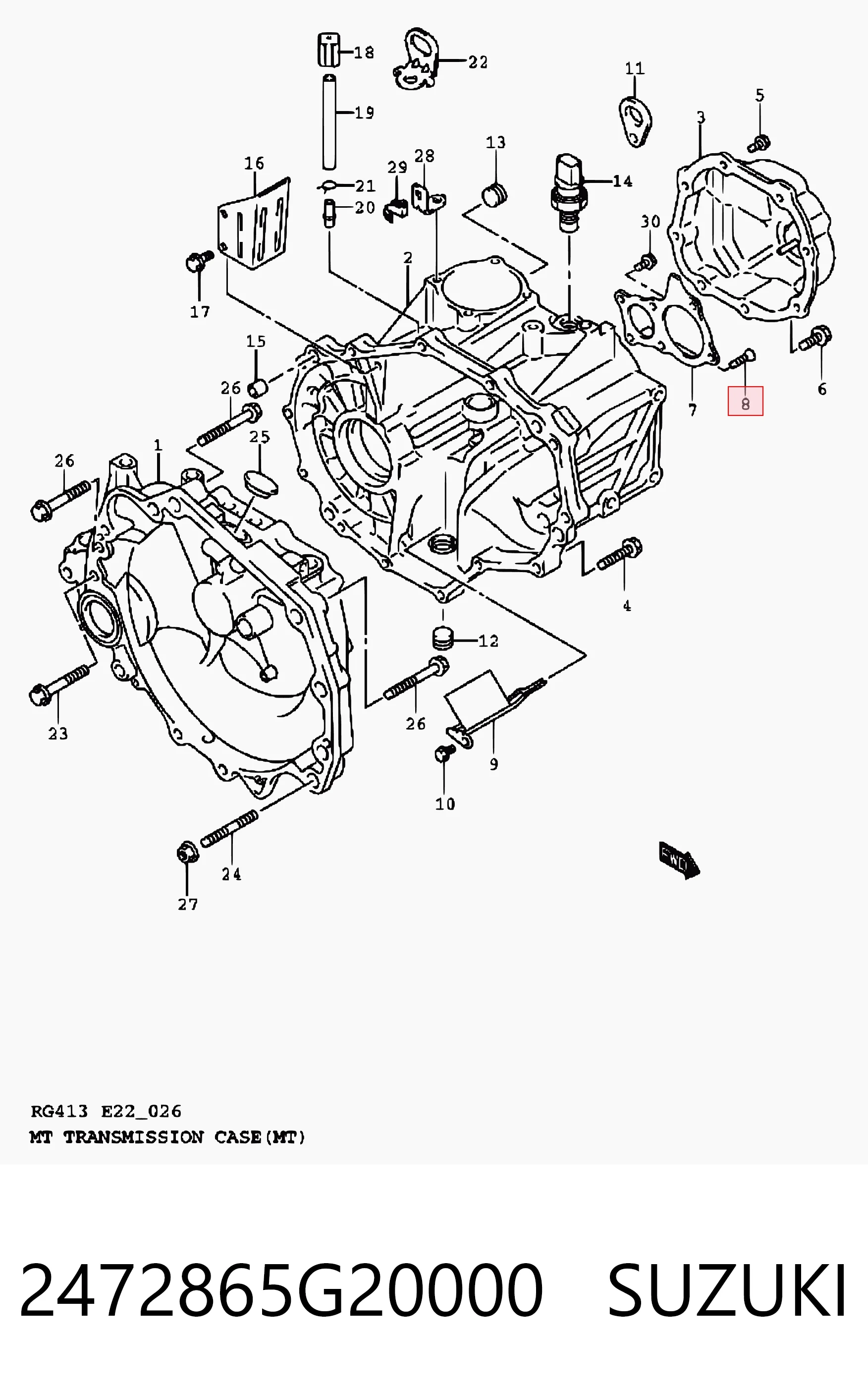 2472865G20000 Suzuki
