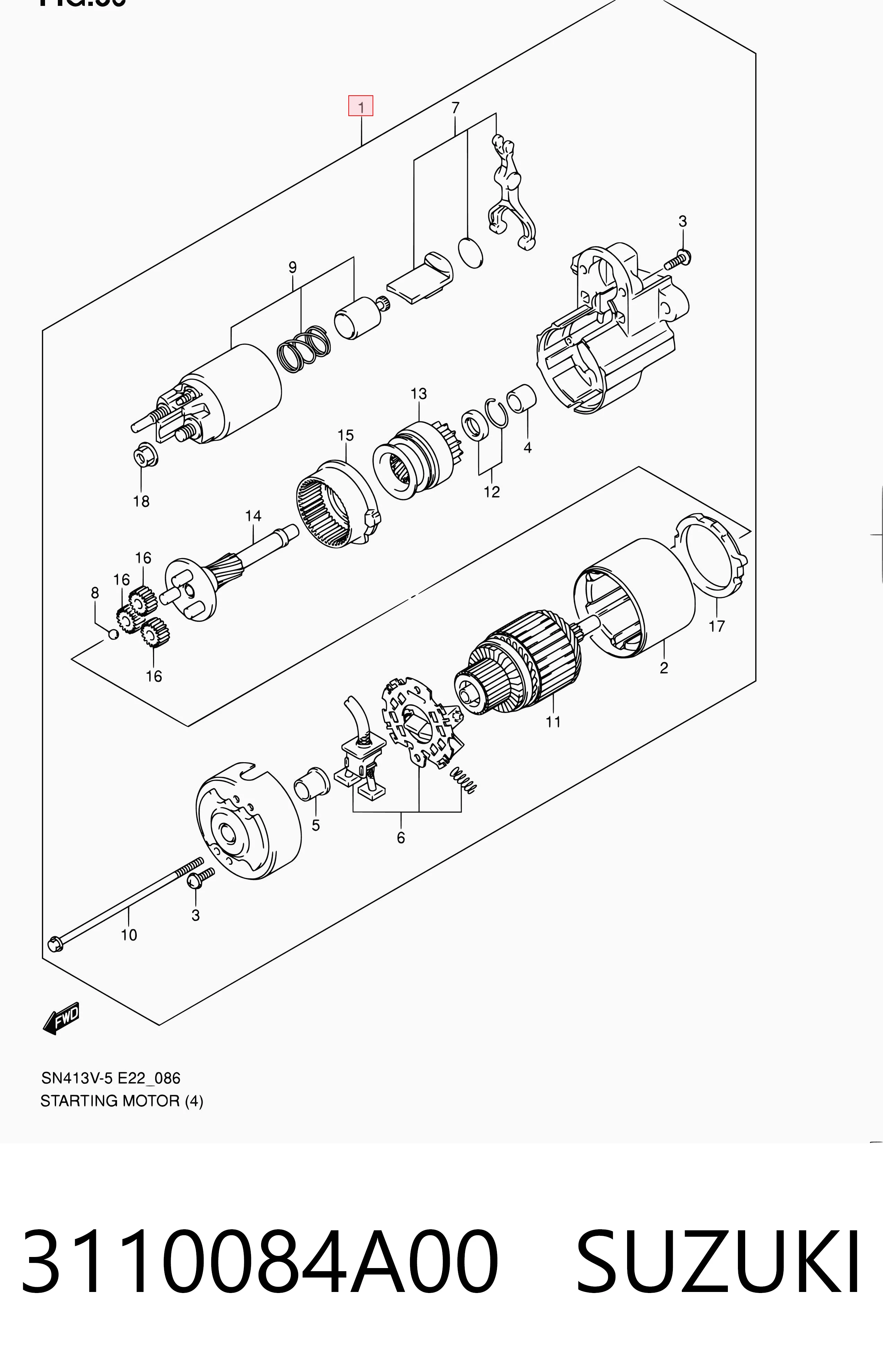 3110084A00 Suzuki