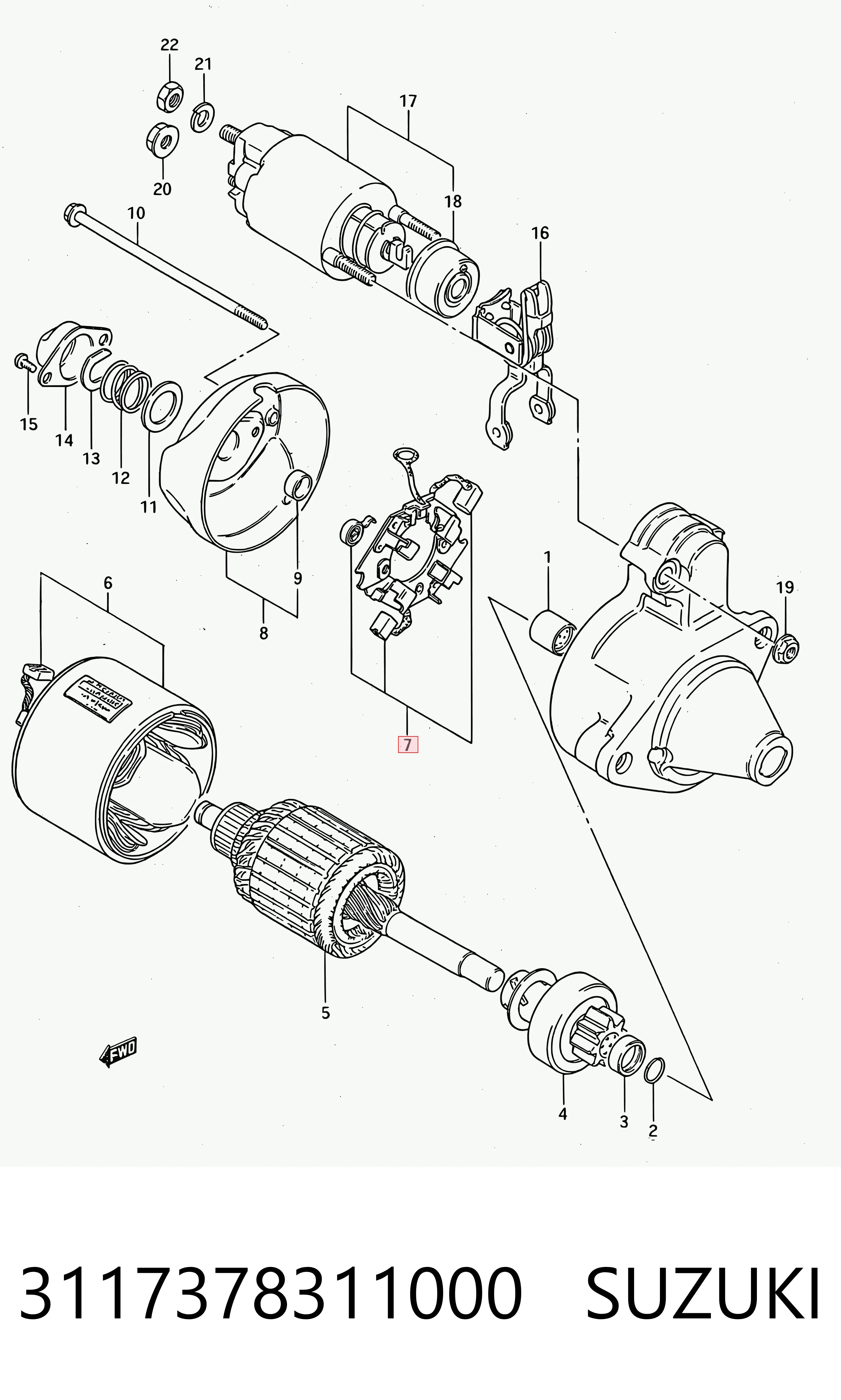Comprar Escobilla de motor de arranque Toyota Tercel  AL25