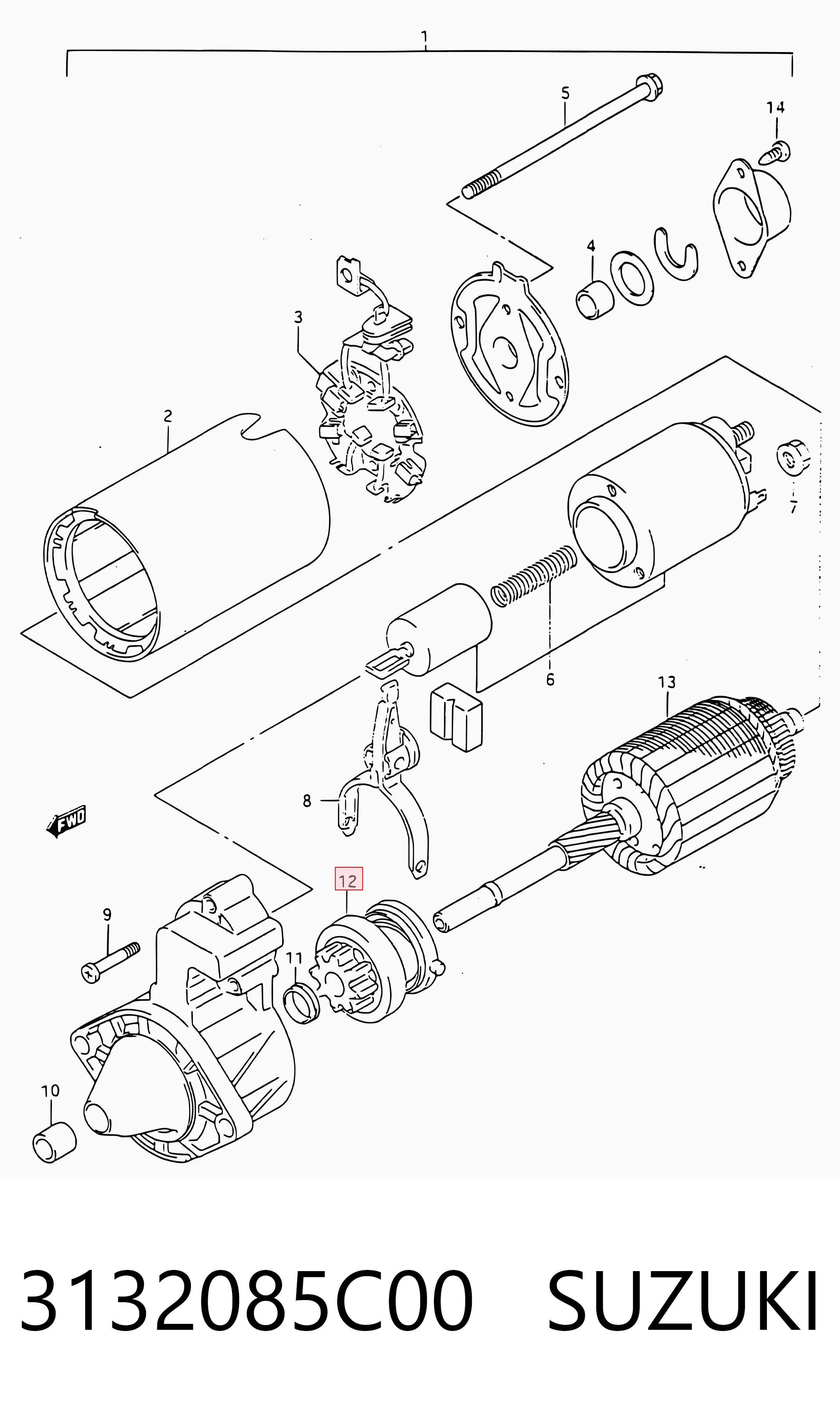 Precio del repuesto Bendix arranque Jimny  SUV