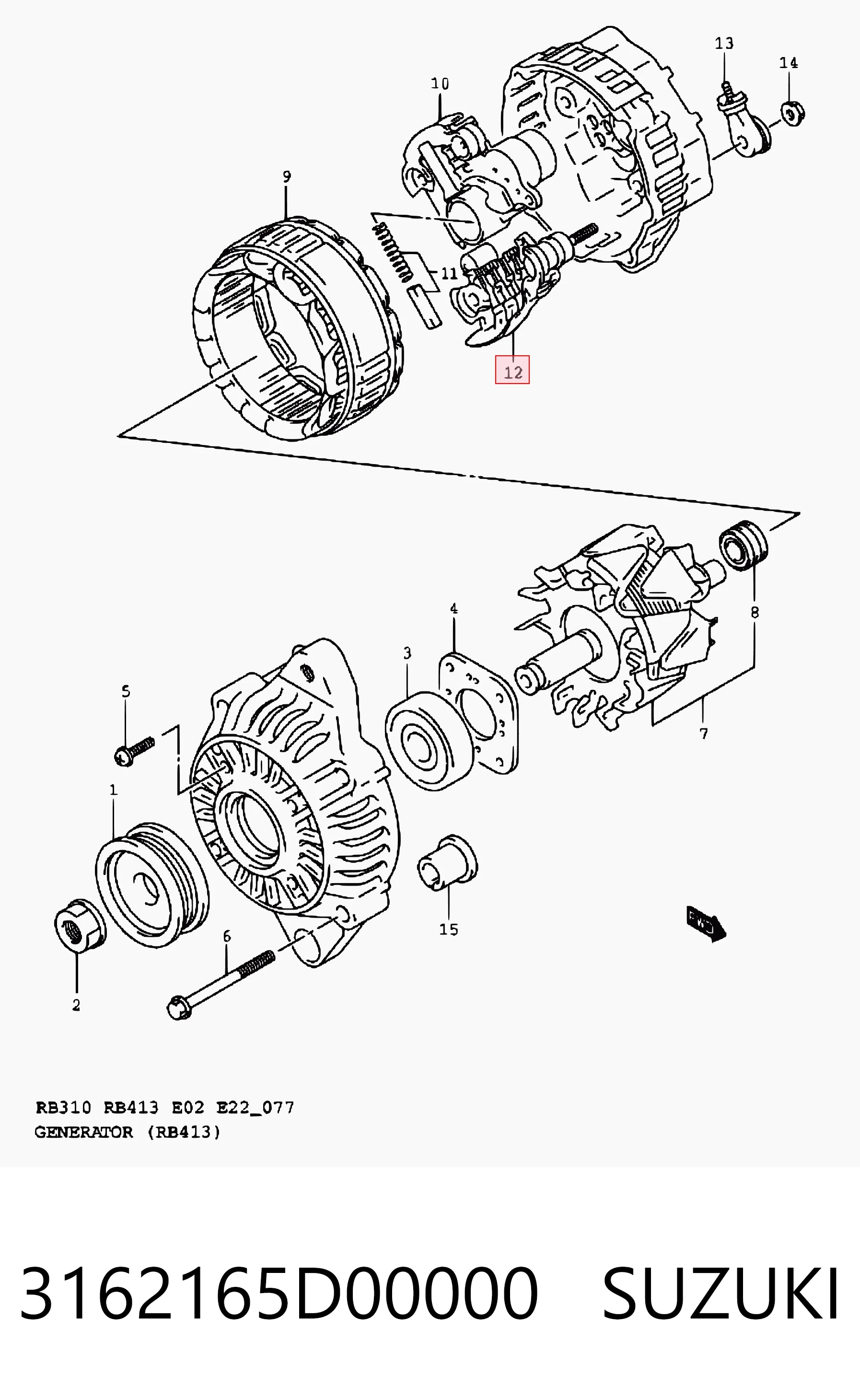 3162165D00000 Suzuki