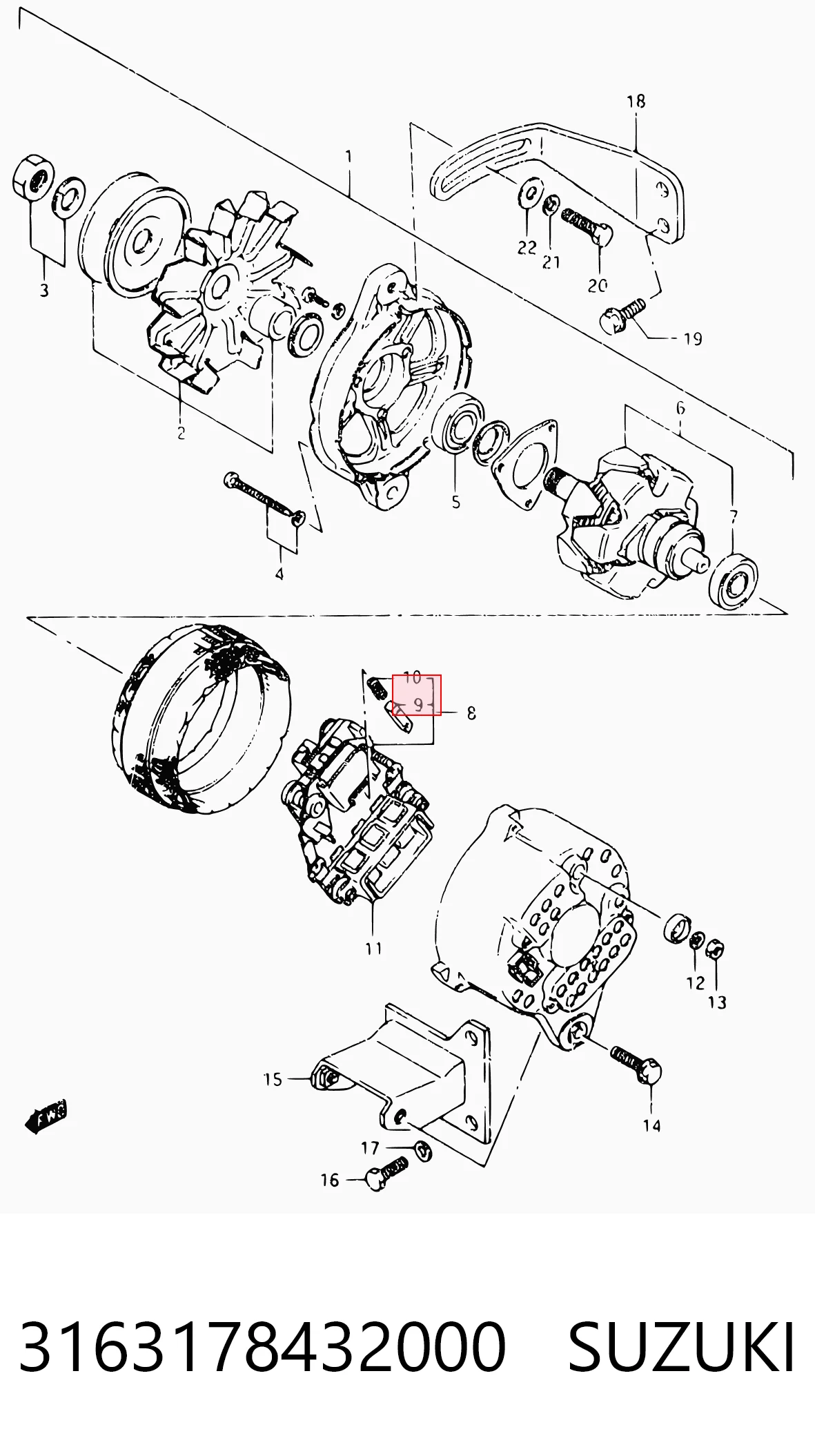  Escobillas alternador Mitsubishi L 300 