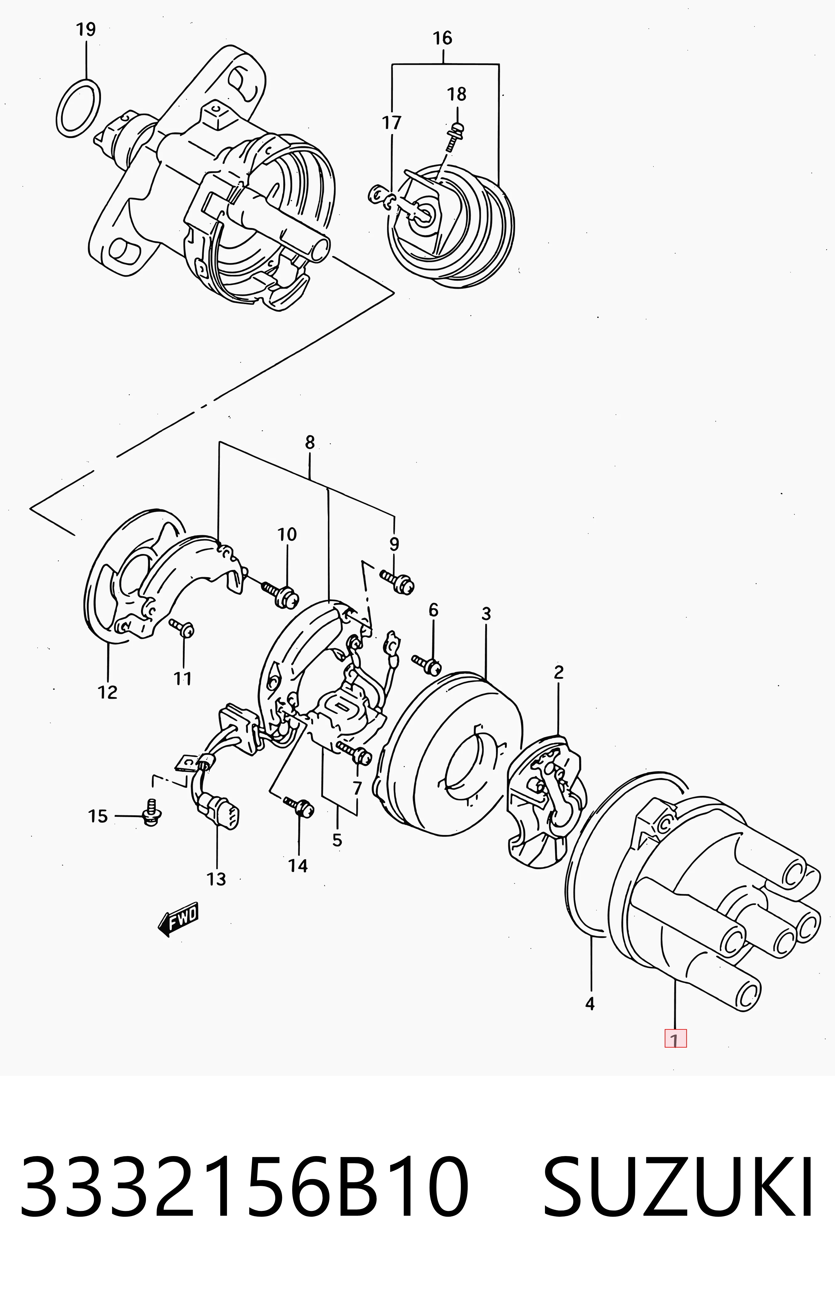 Tapa de delco 323 IV sedán (1989-1994) original desde 7,06 €