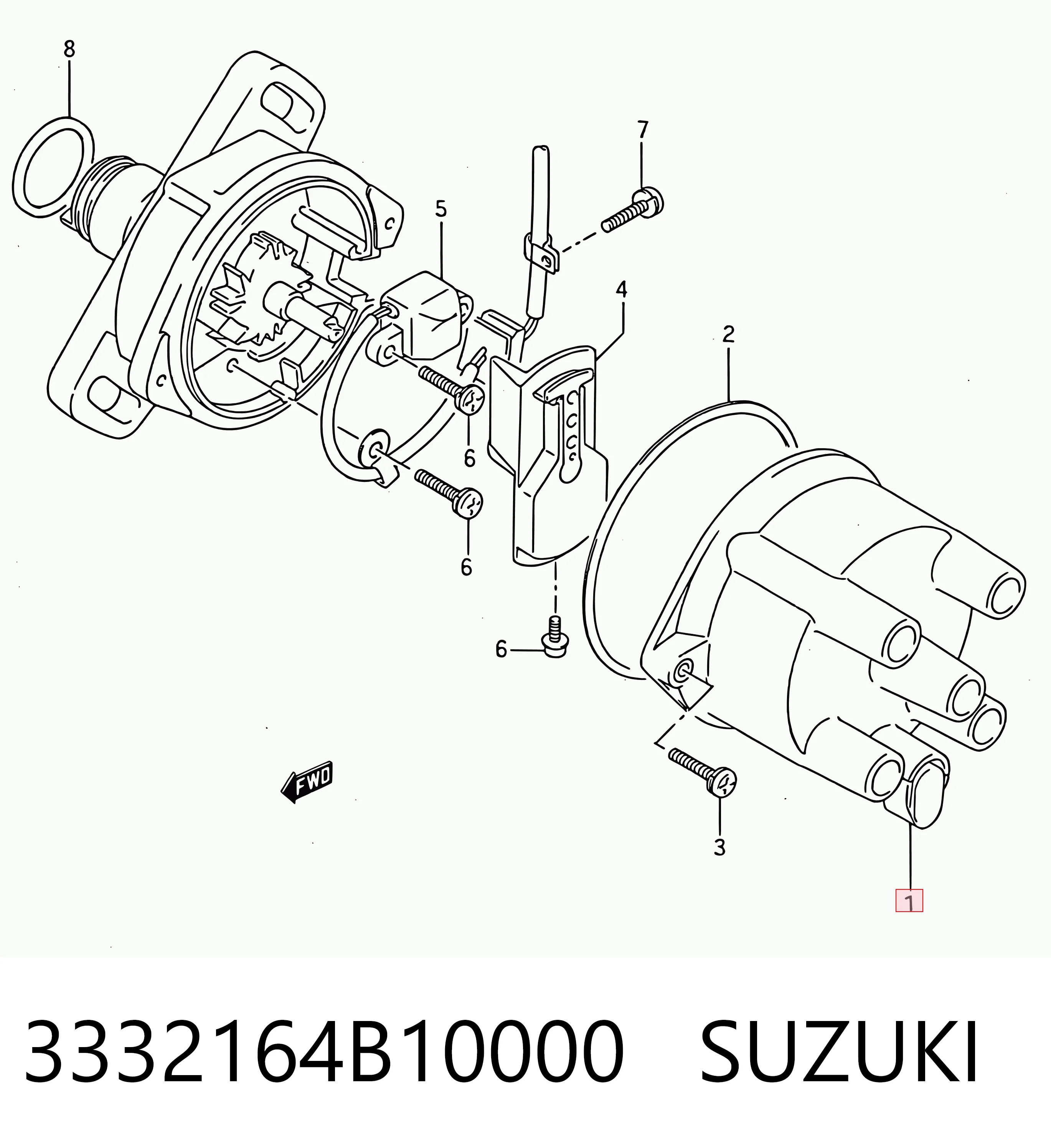 Tapa distribuidor Nissan Sunny II (1986-1991)