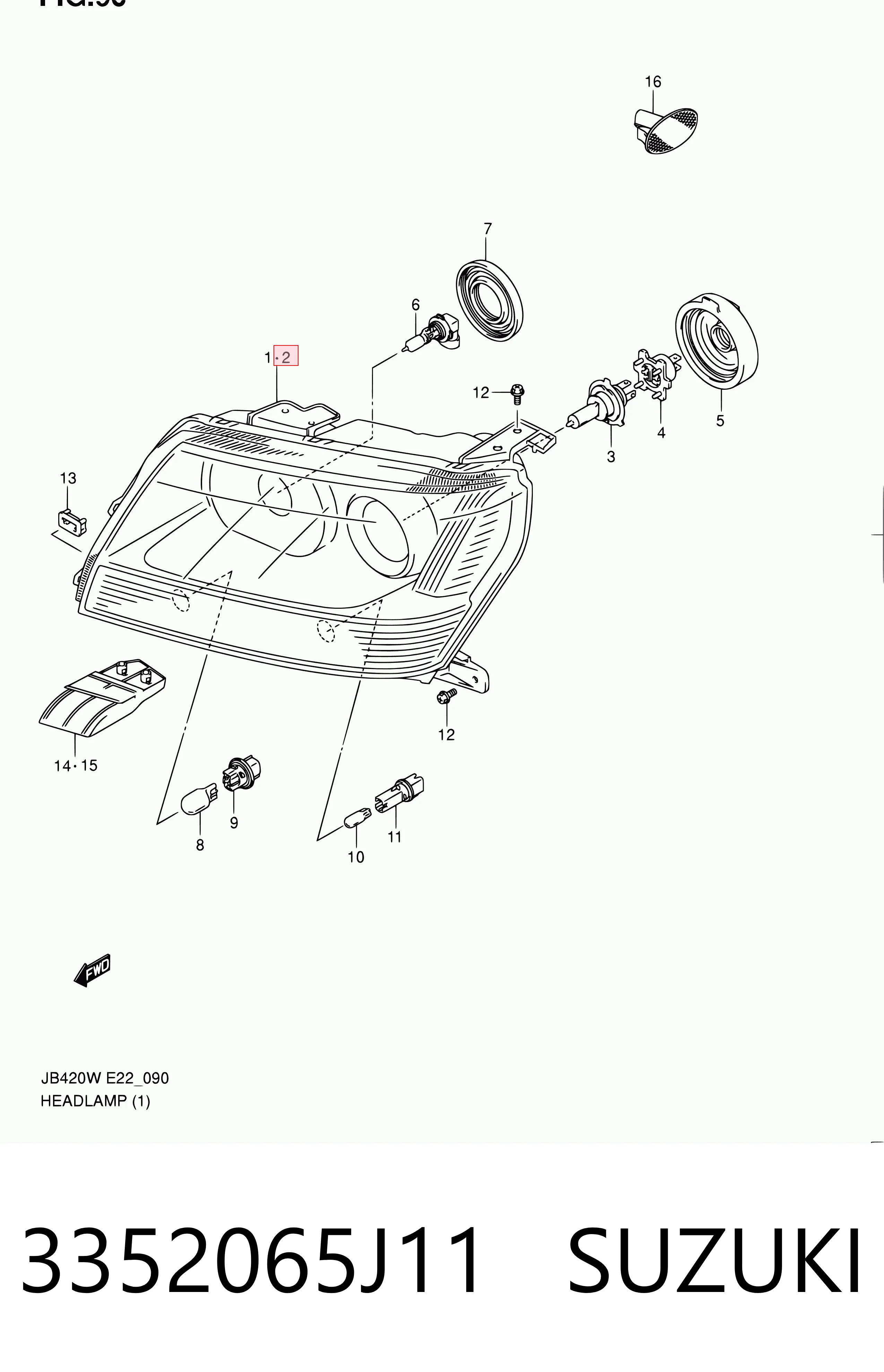 Faros para Suzuki Grand Vitara  JB