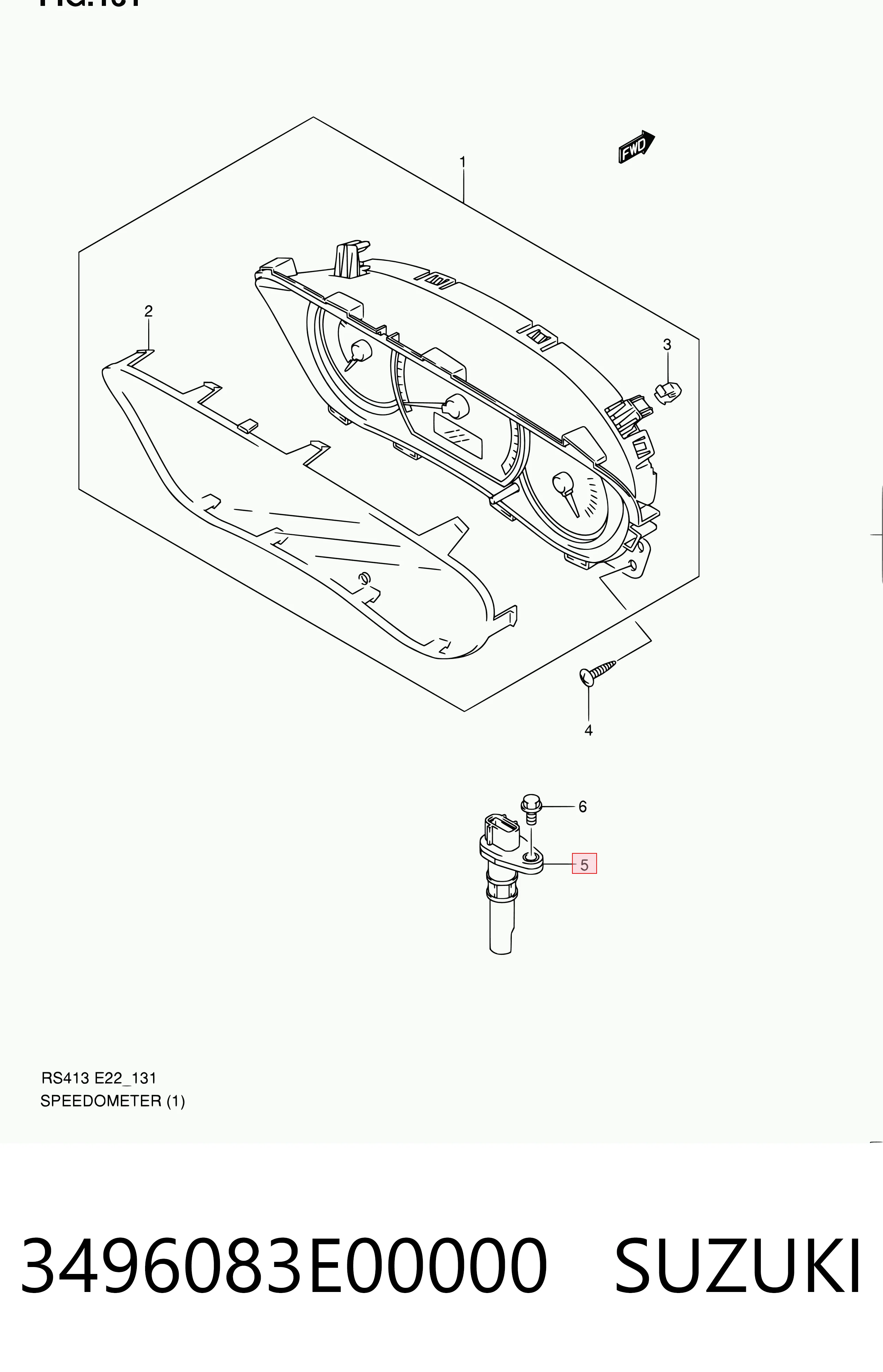 Sensor de velocímetro General Motors 9204040