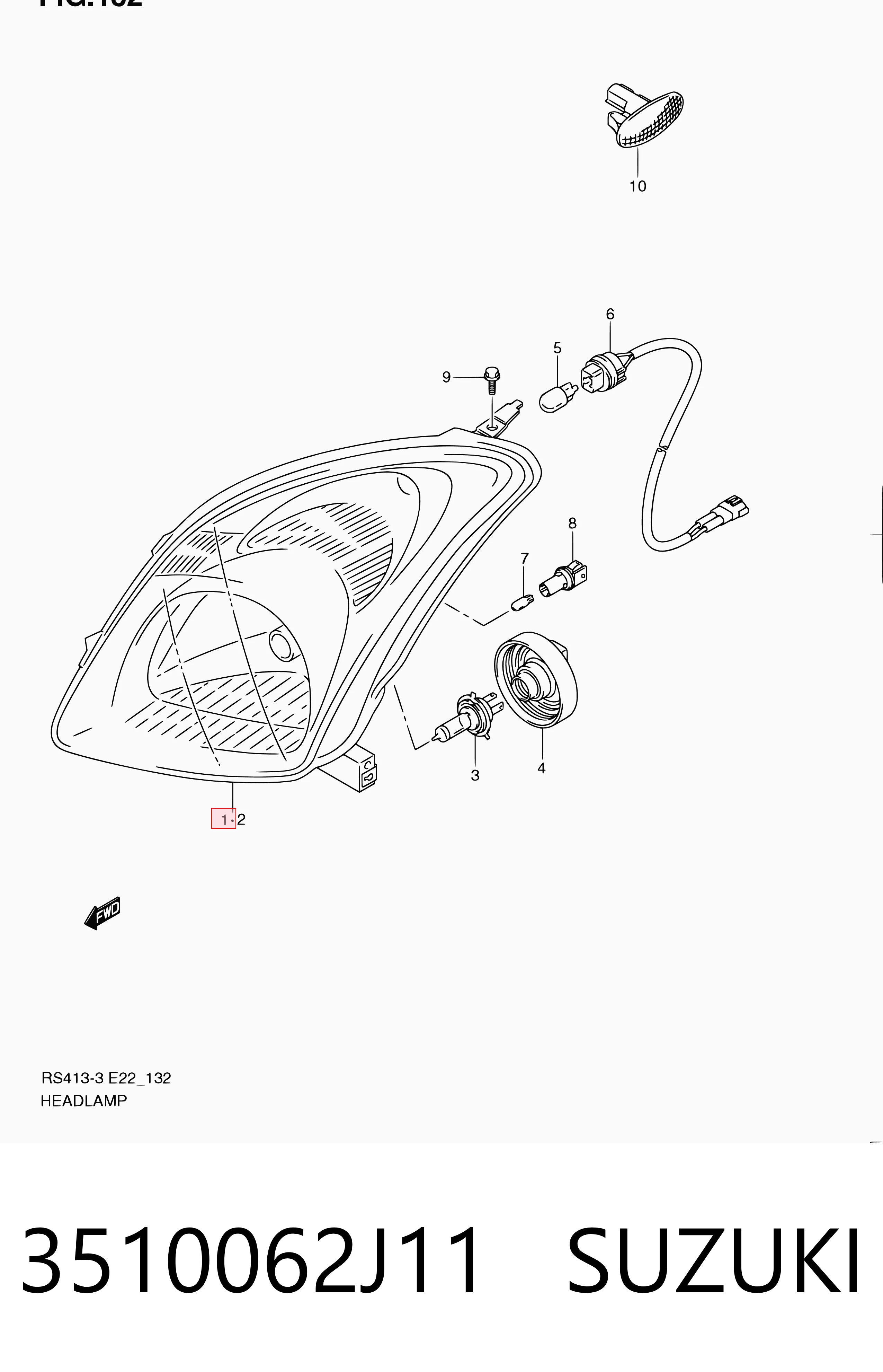 Comprar Faro derecho Suzuki Swift III RS