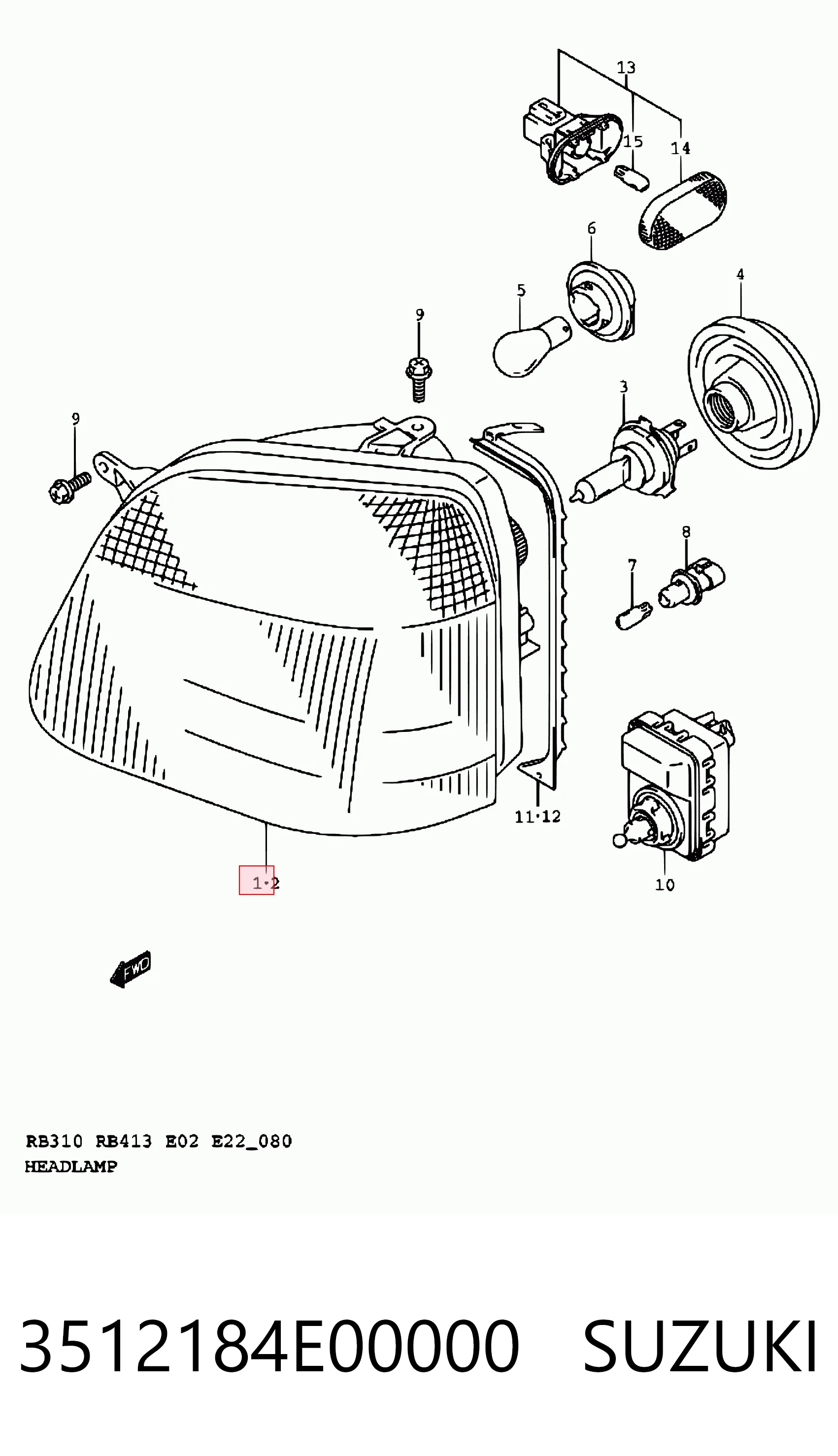 3512184E00000 Suzuki