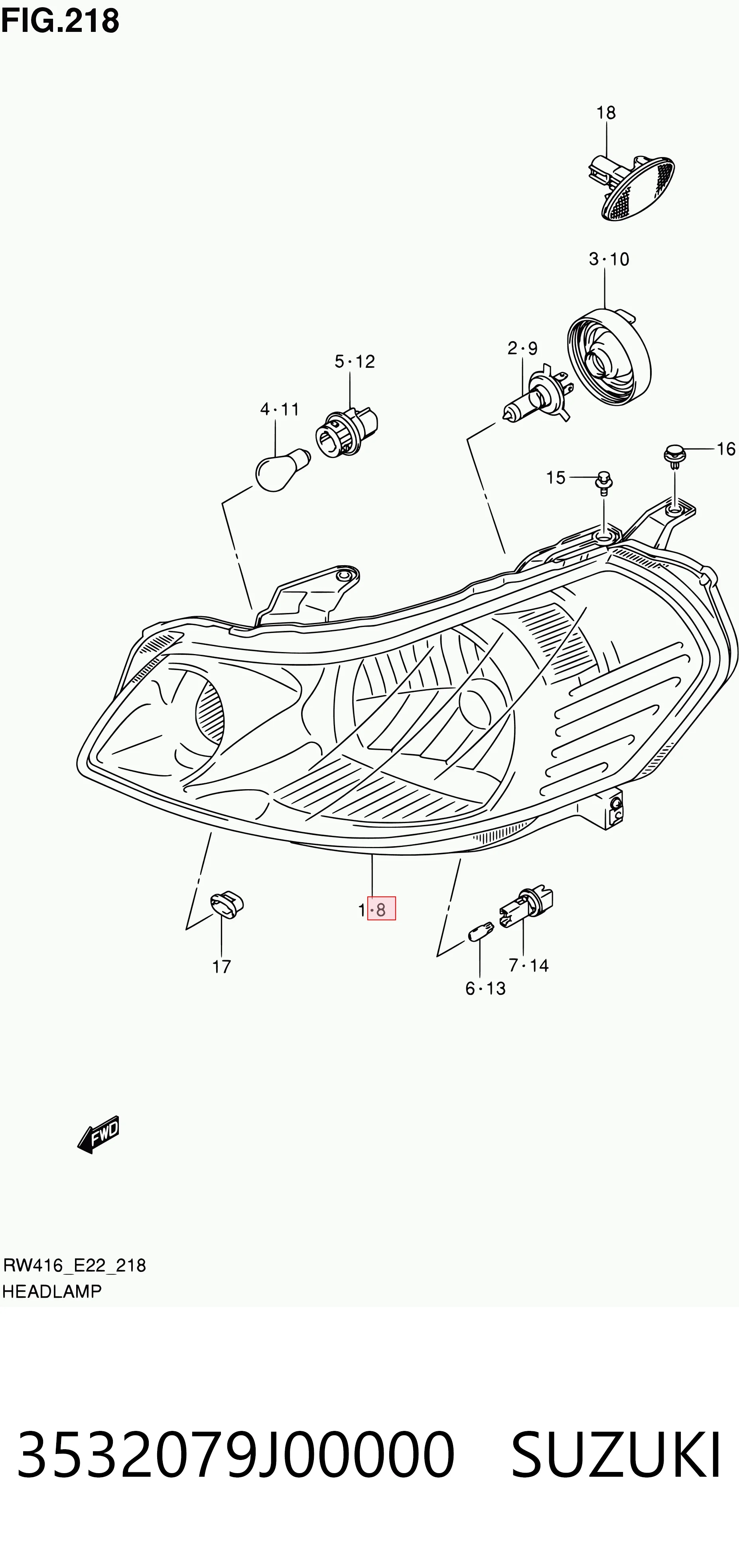 Faro Suzuki SX4 hatchback (GY) (2006 - 2026) precio, desde 137,85 EUR