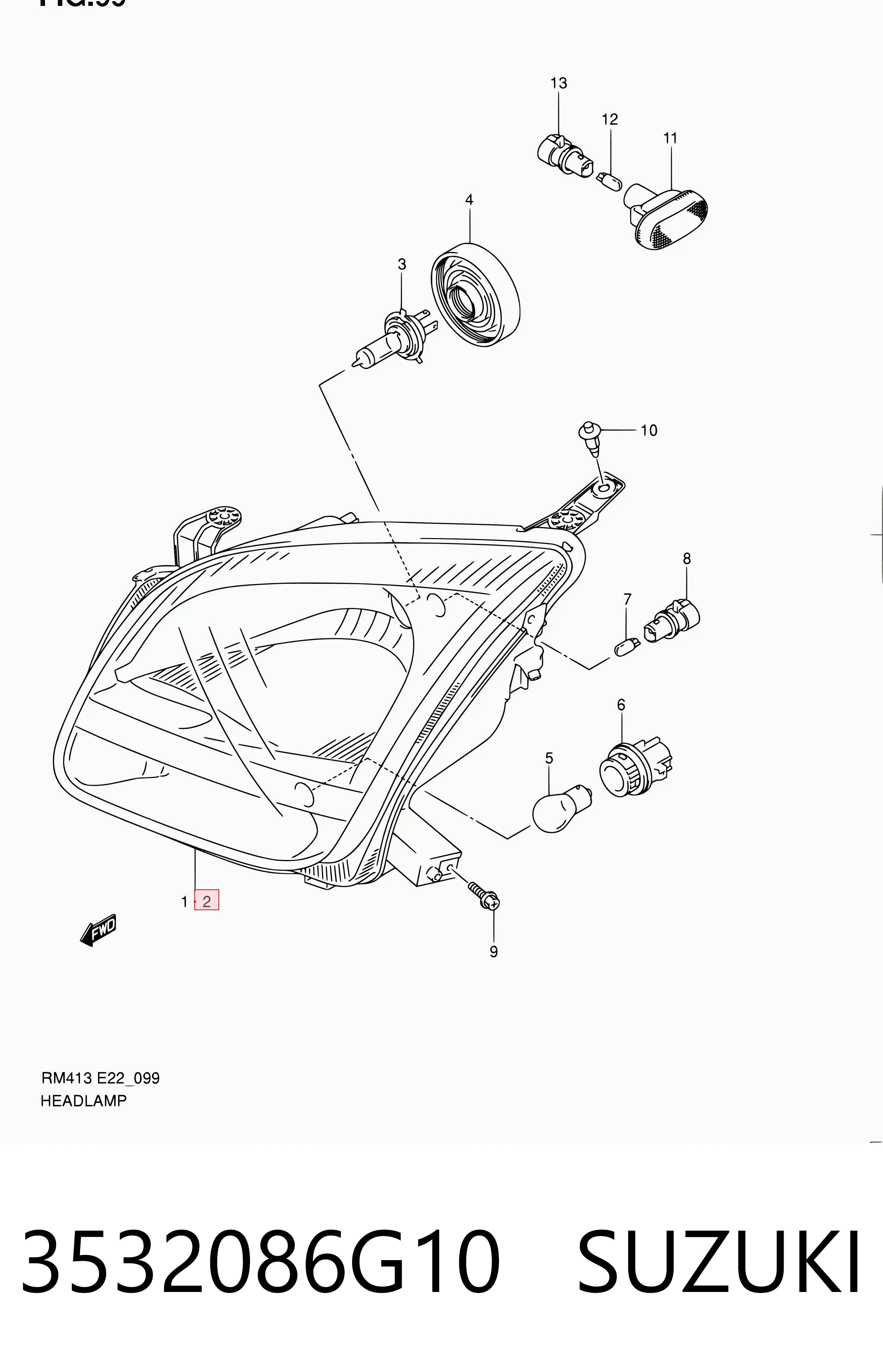 Comprar Faro izquierdo Suzuki Ignis II FH