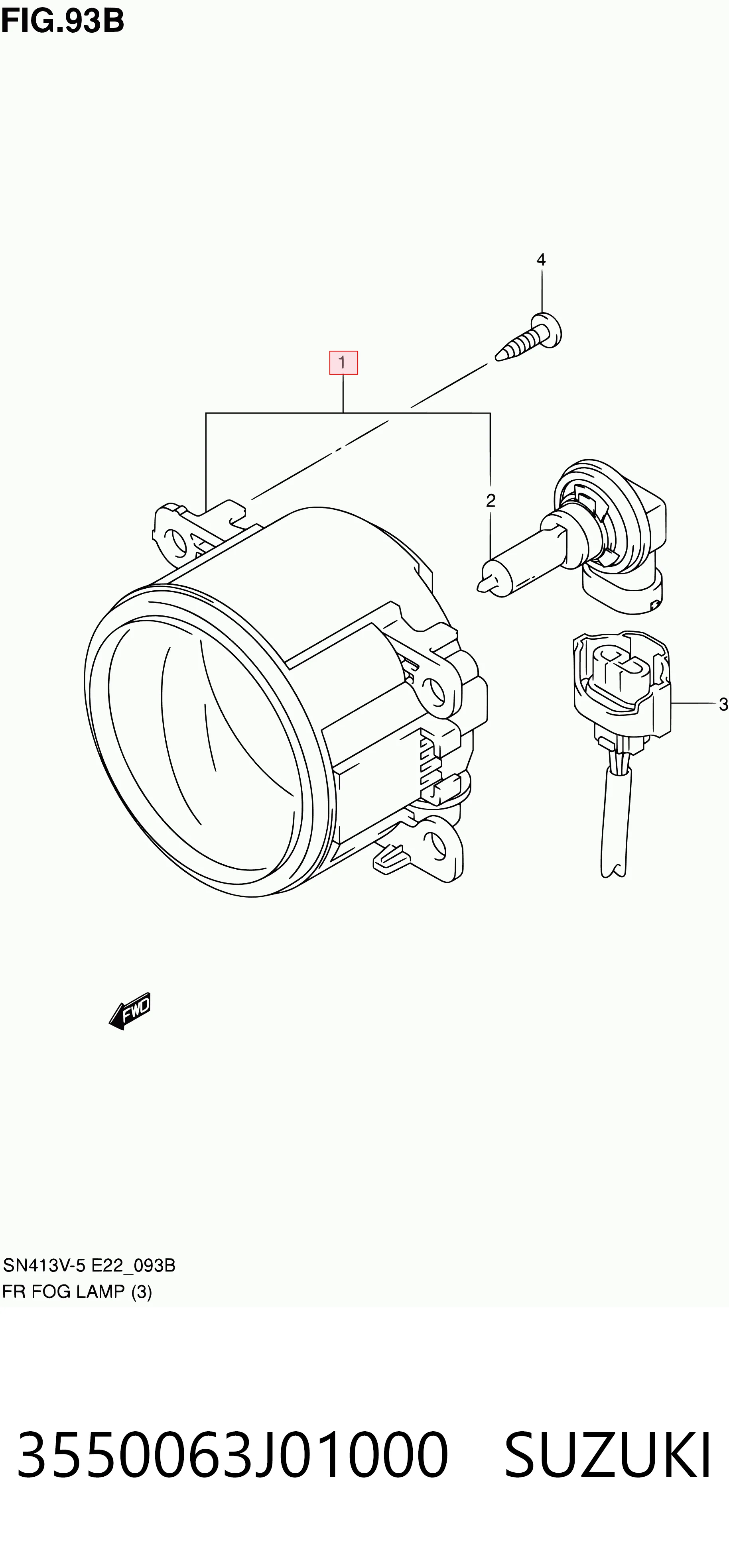 Faro antiniebla Peugeot/Citroen 965001680