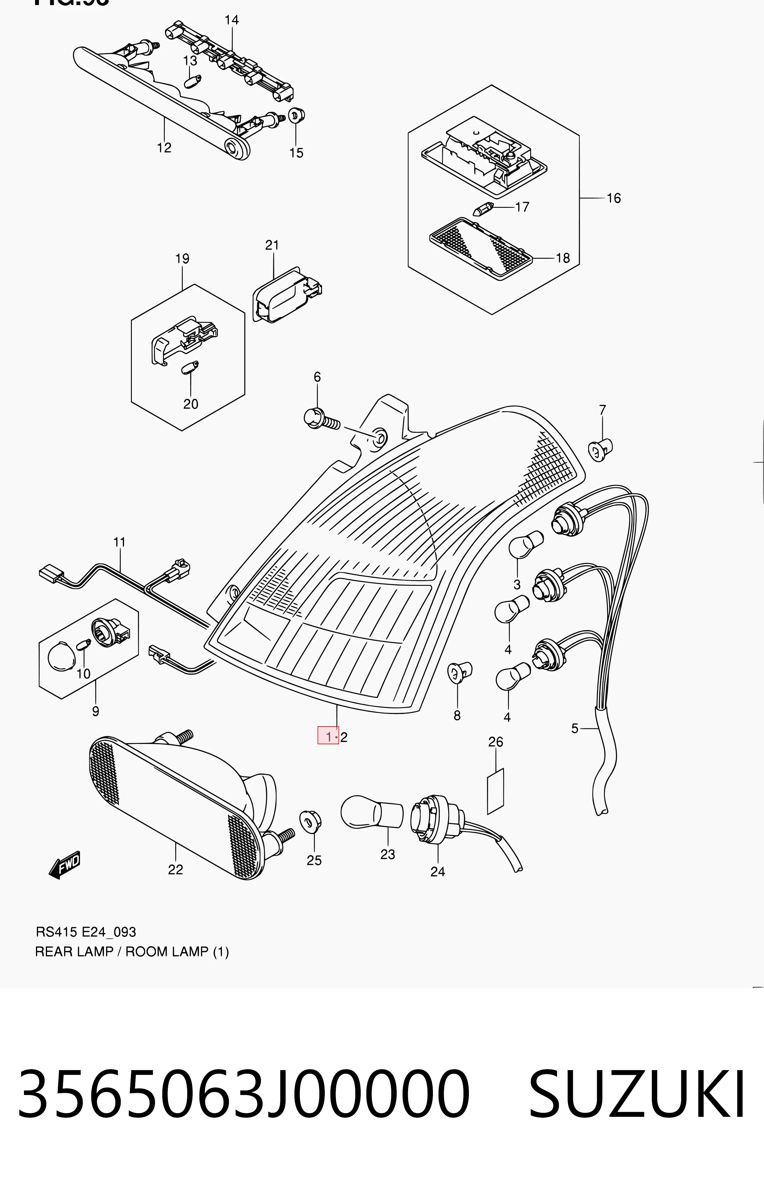 Comprar Piloto trasero derecho Suzuki Swift III RS a bajo precio