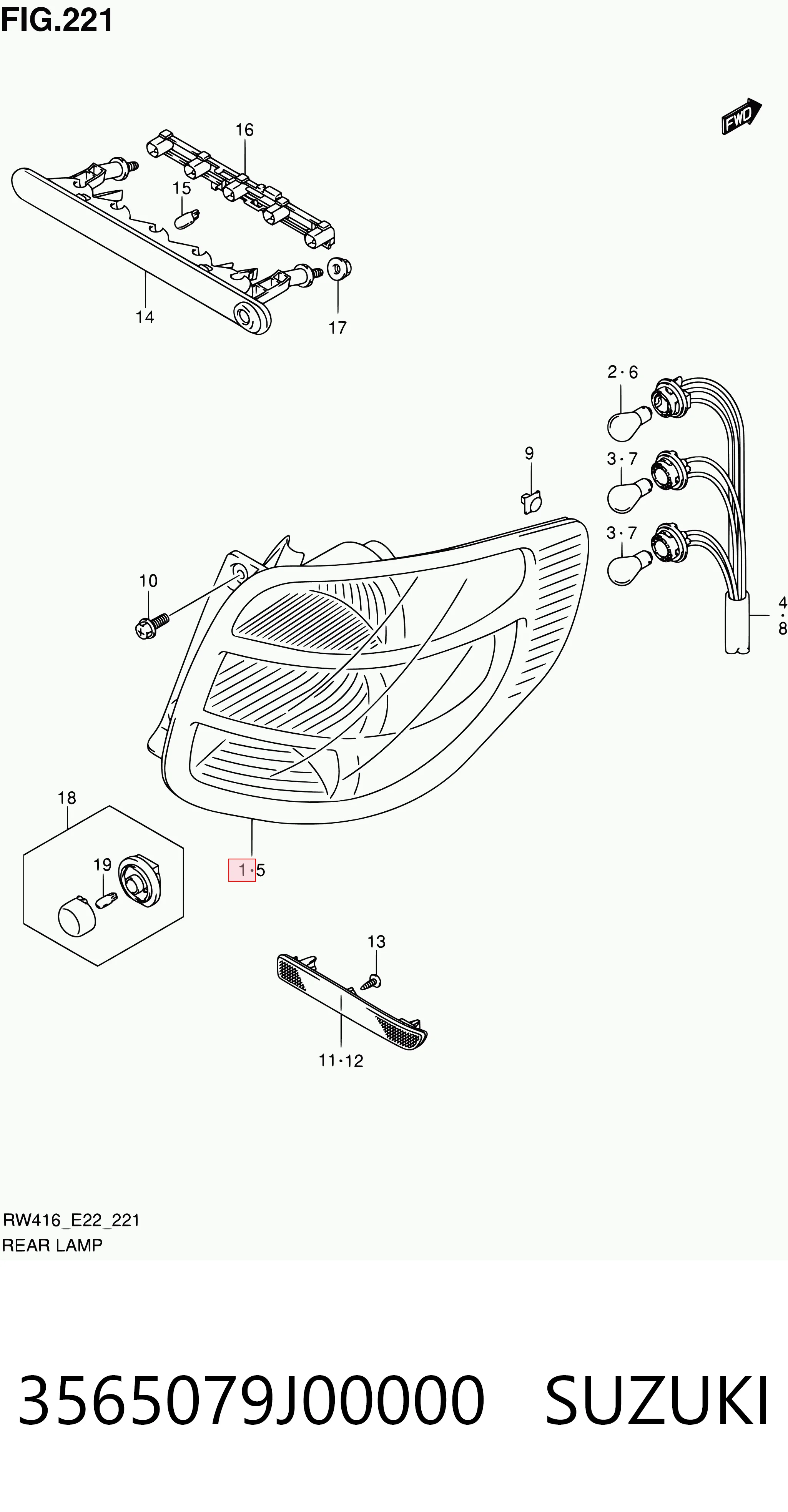 Comprar Piloto trasero derecho Suzuki SX4  GY