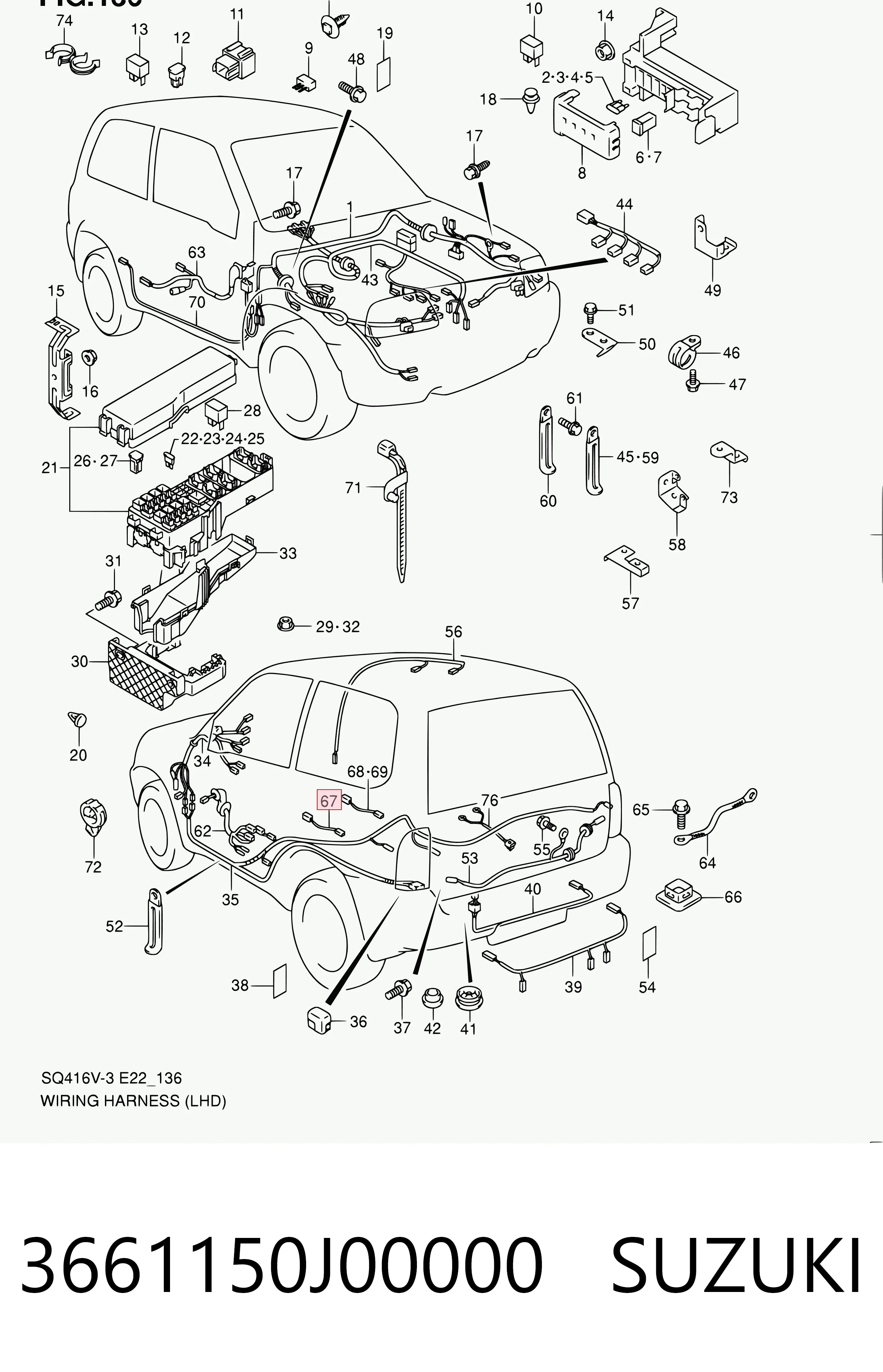 3661150J00000 Suzuki