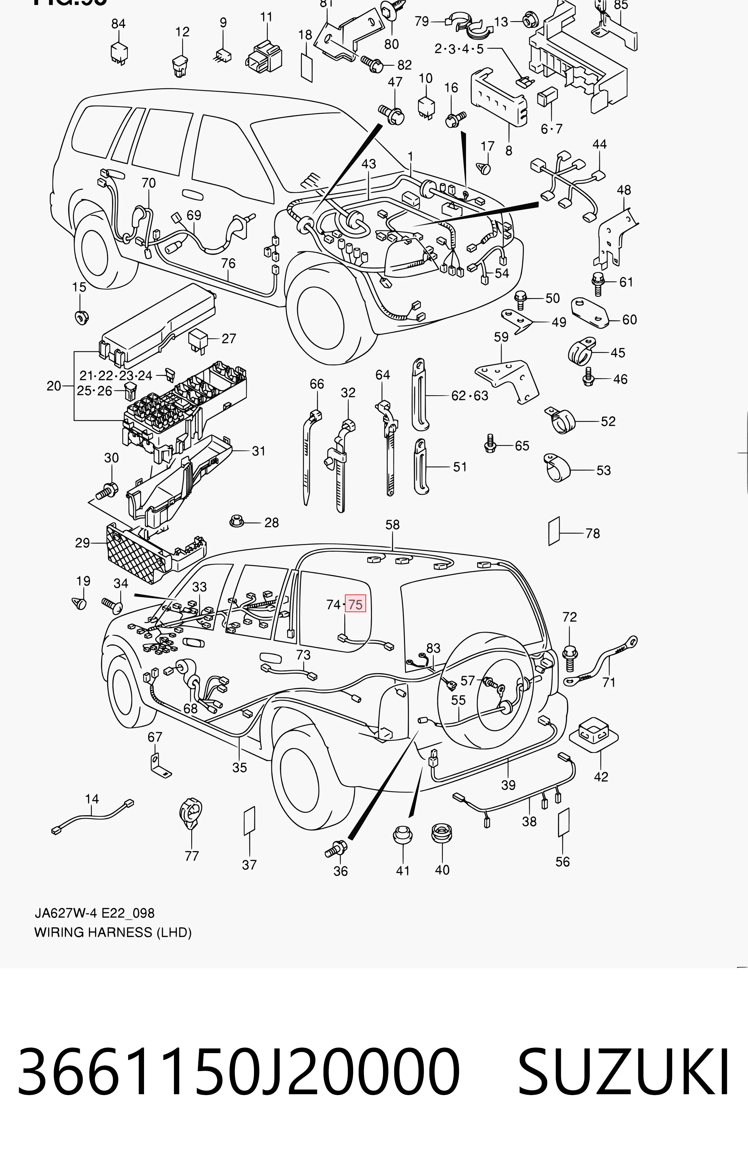 3661150J20000 Suzuki