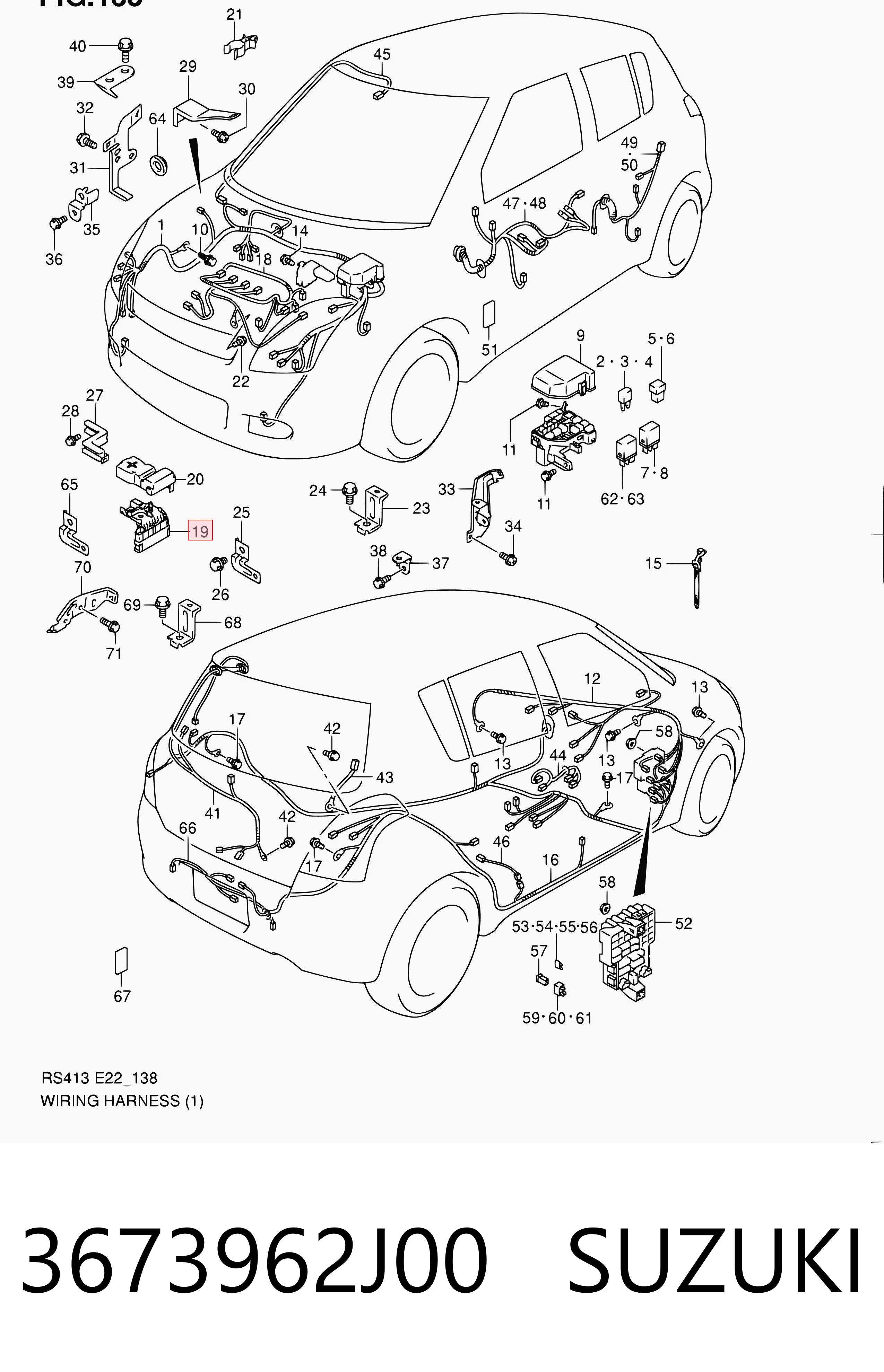 3673962J00 Suzuki Fusibles