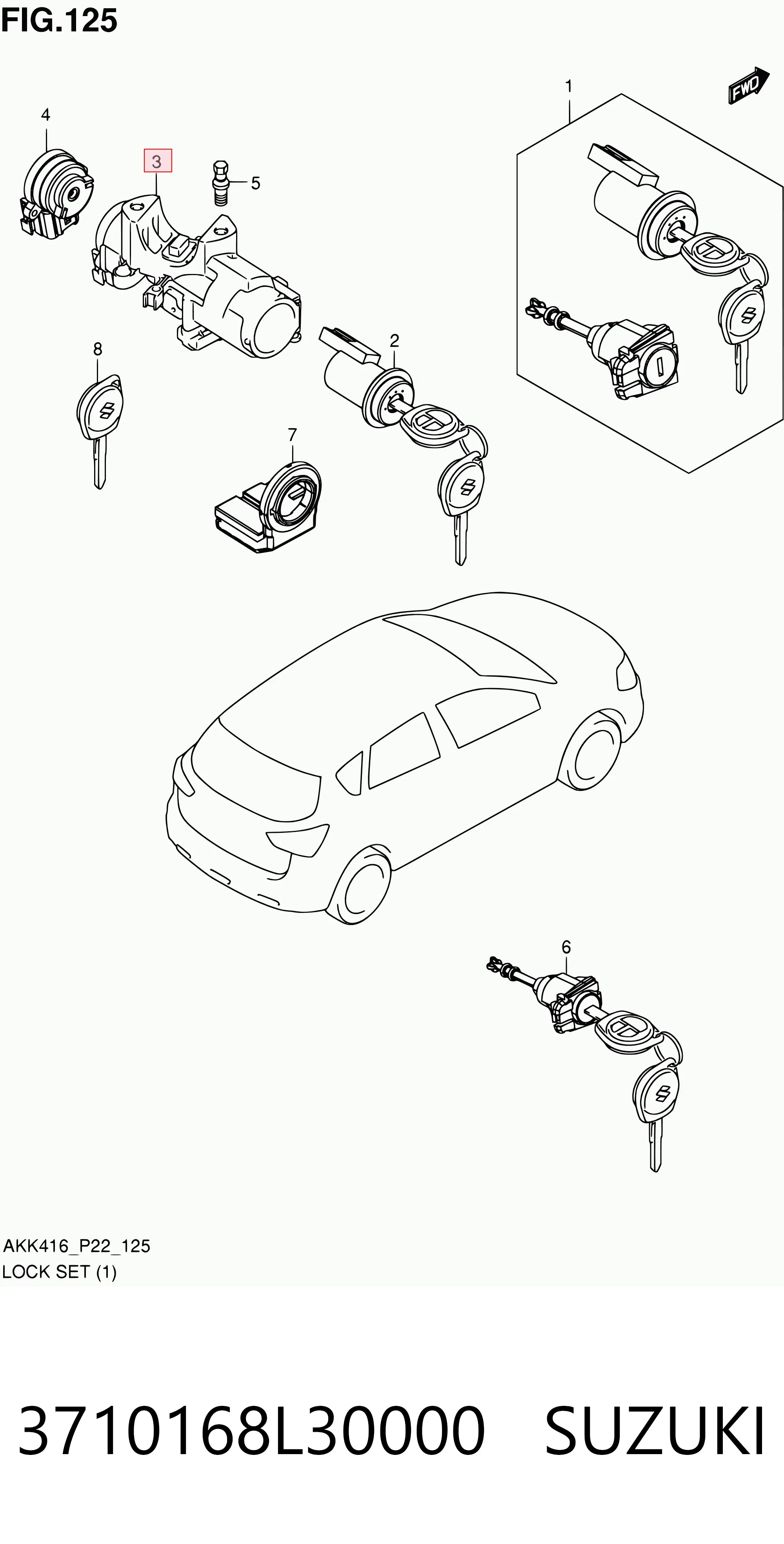 Comprar Cerradura de encendido Suzuki Vitara  LY a bajo precio