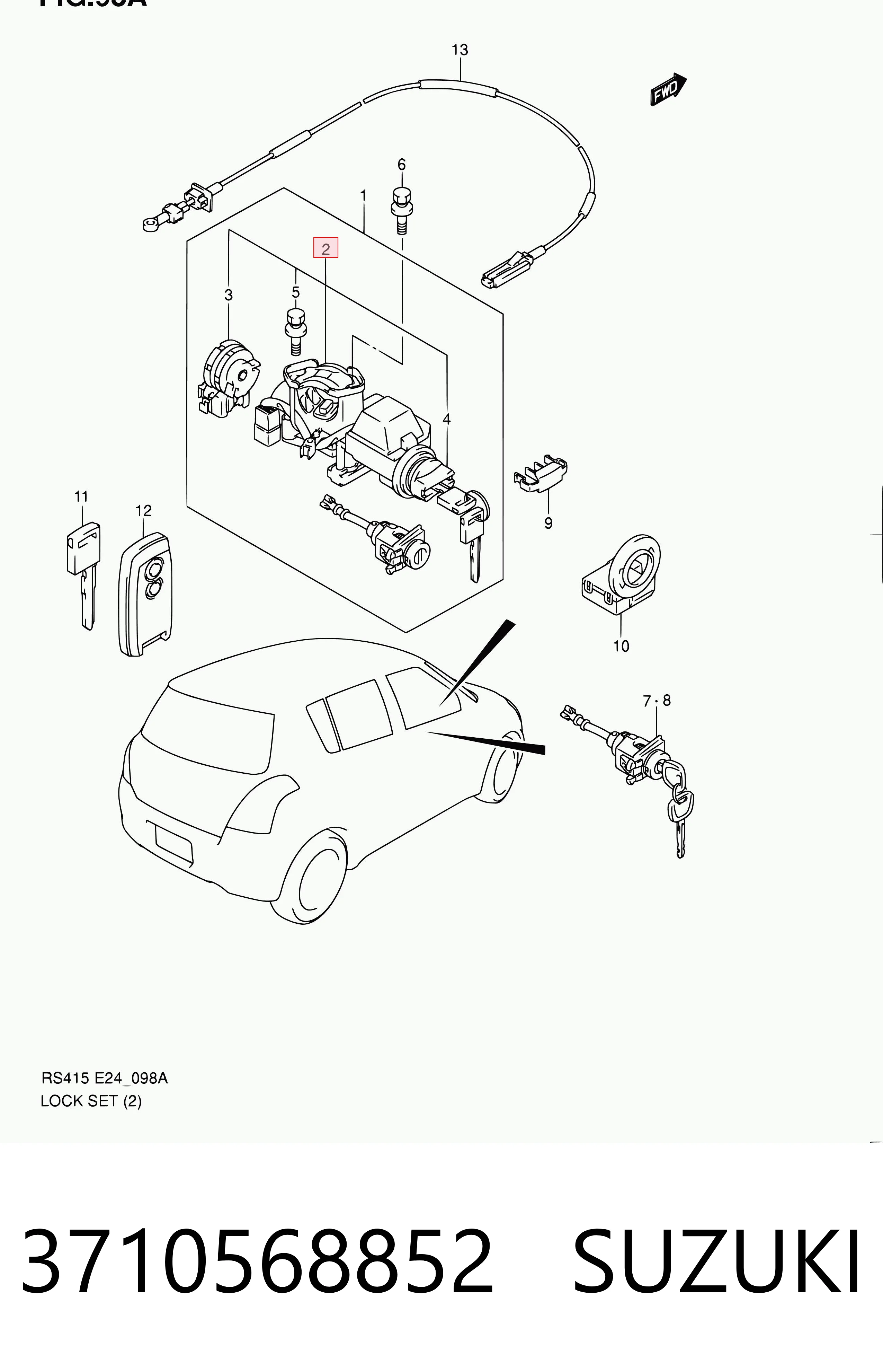 Comprar Cerradura de encendido Suzuki Grand Vitara JB a bajo precio