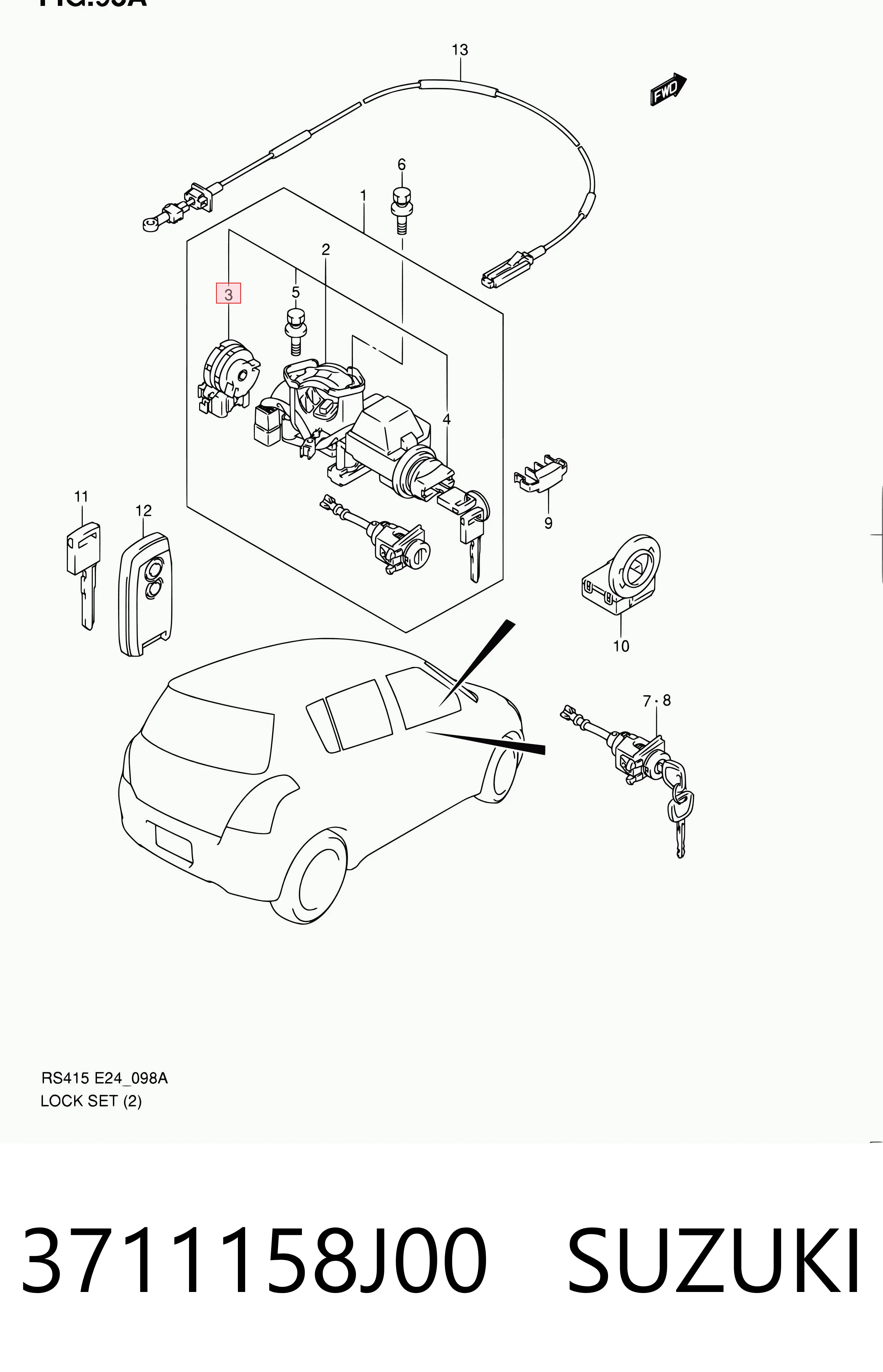 Interruptor de arranque Suzuki Grand Vitara SUV (JB) (2005 - 2026) precio, desde 60,98 EUR