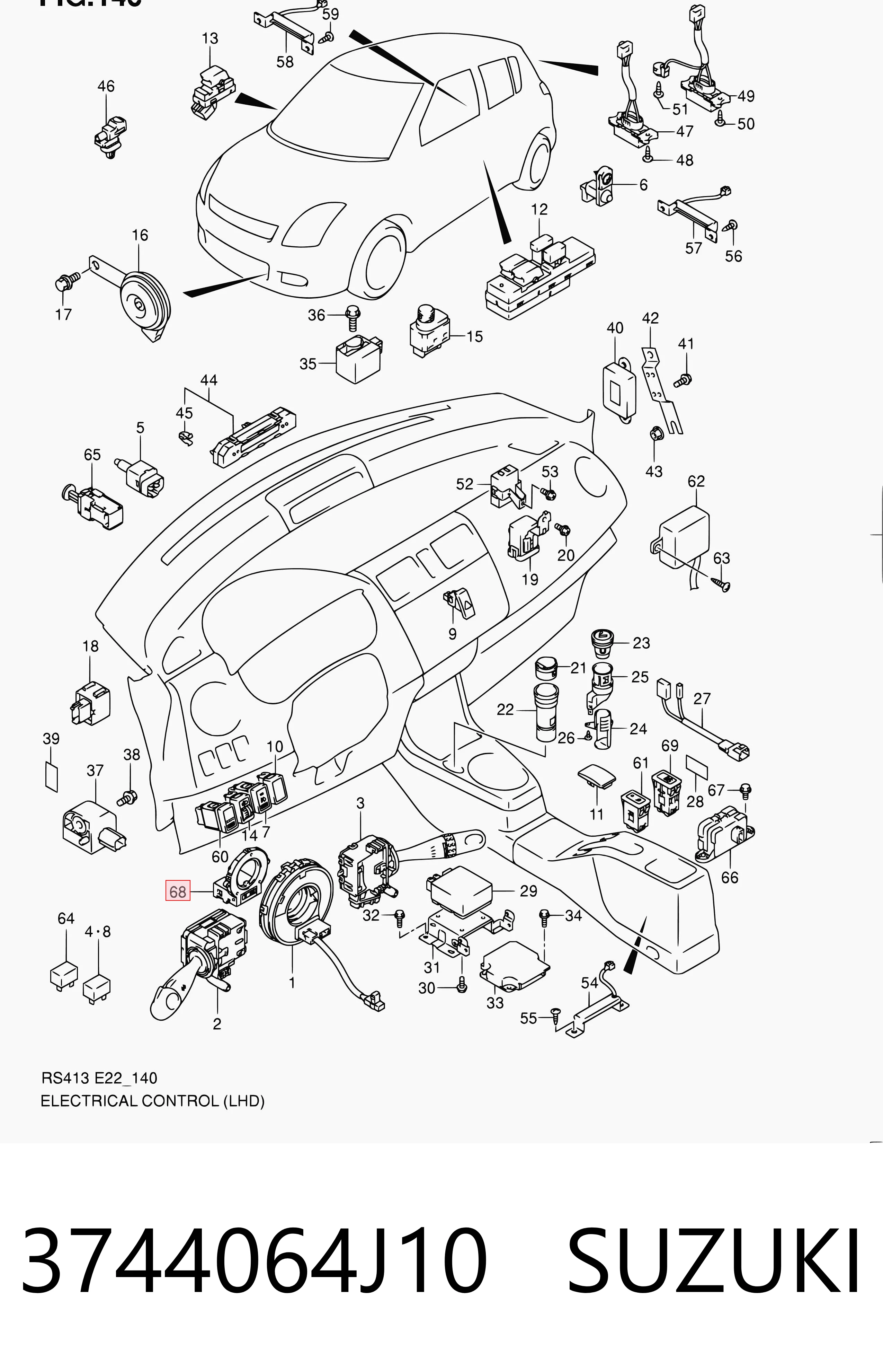 Comprar Sensor angulo de giro Suzuki Grand Vitara  JB