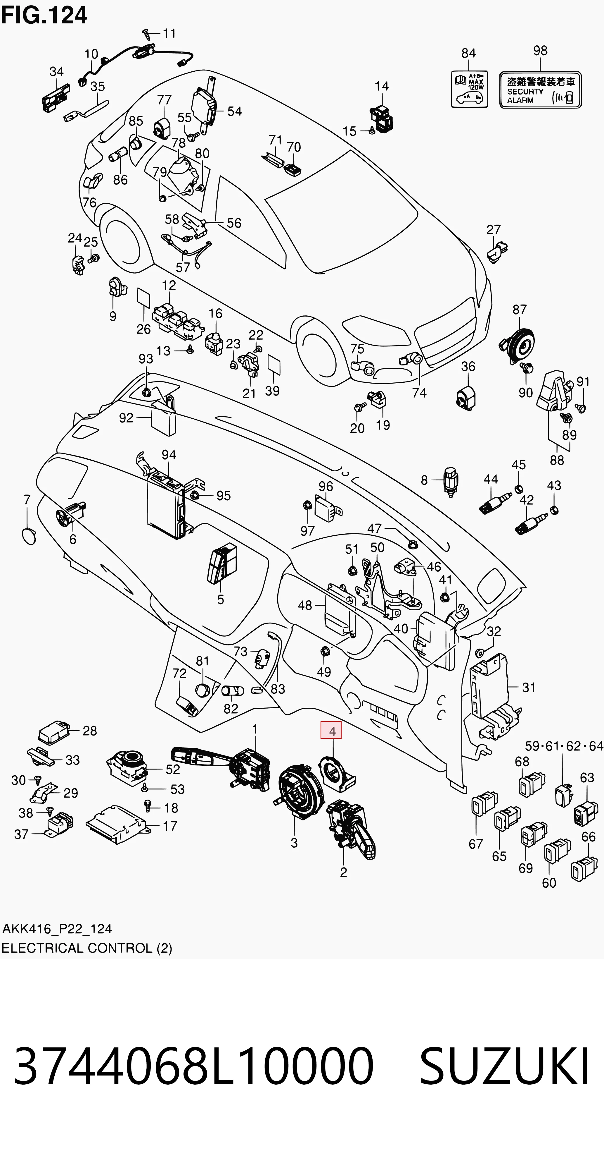Sensor de ángulo de giro del volante Suzuki Vitara SUV (LY) (2015 - 2026) precio, desde 158,27 EUR