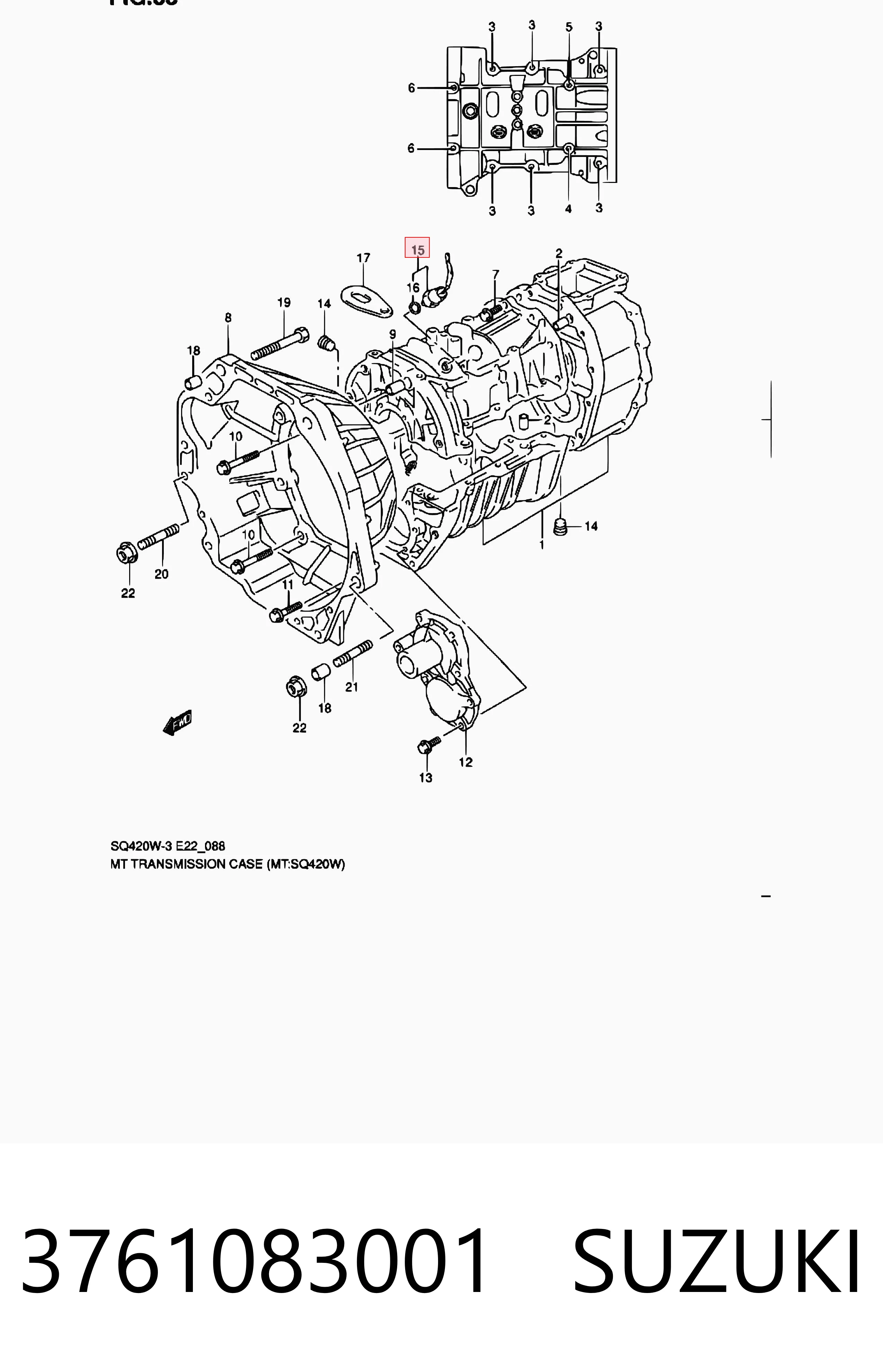  Sensor de marcha atrás Suzuki Vitara 