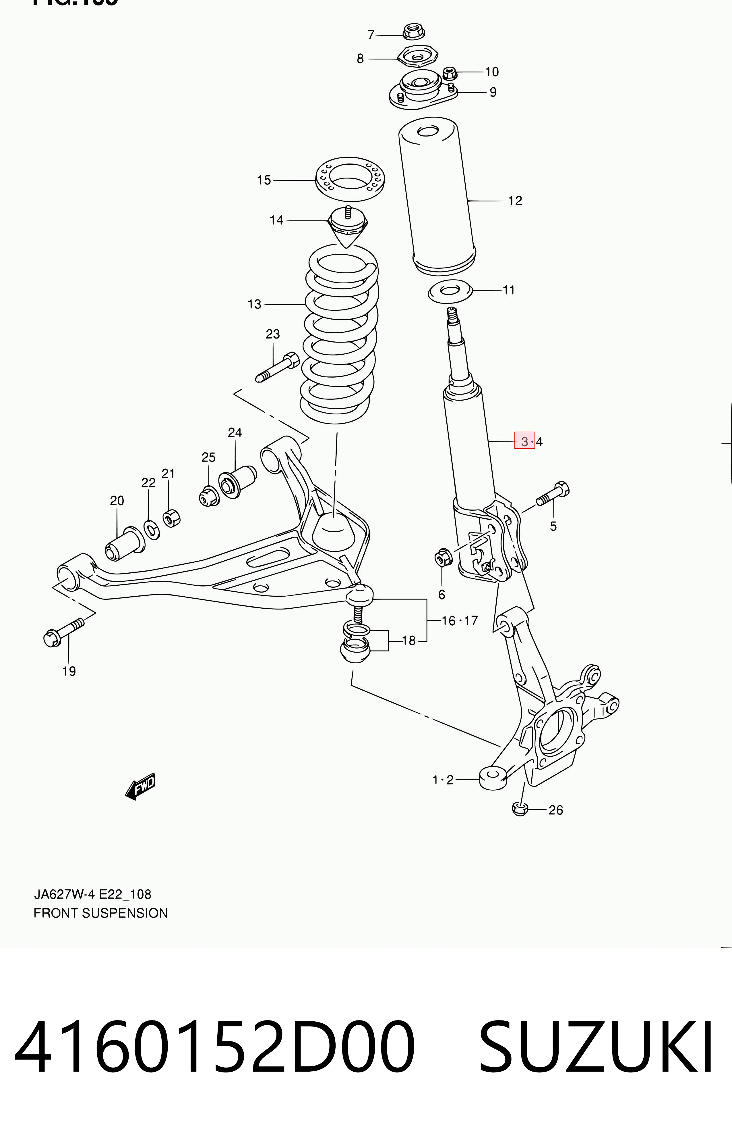 4160152D00 Suzuki