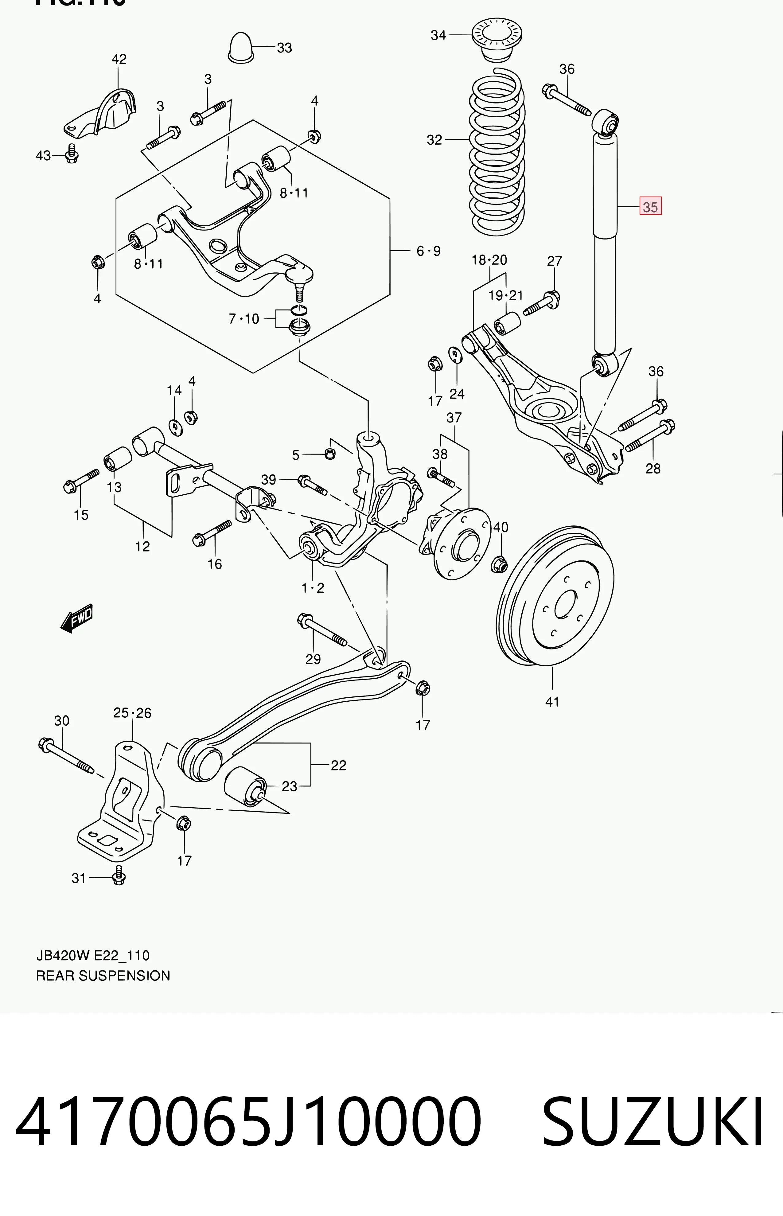 4170065J10000 Suzuki