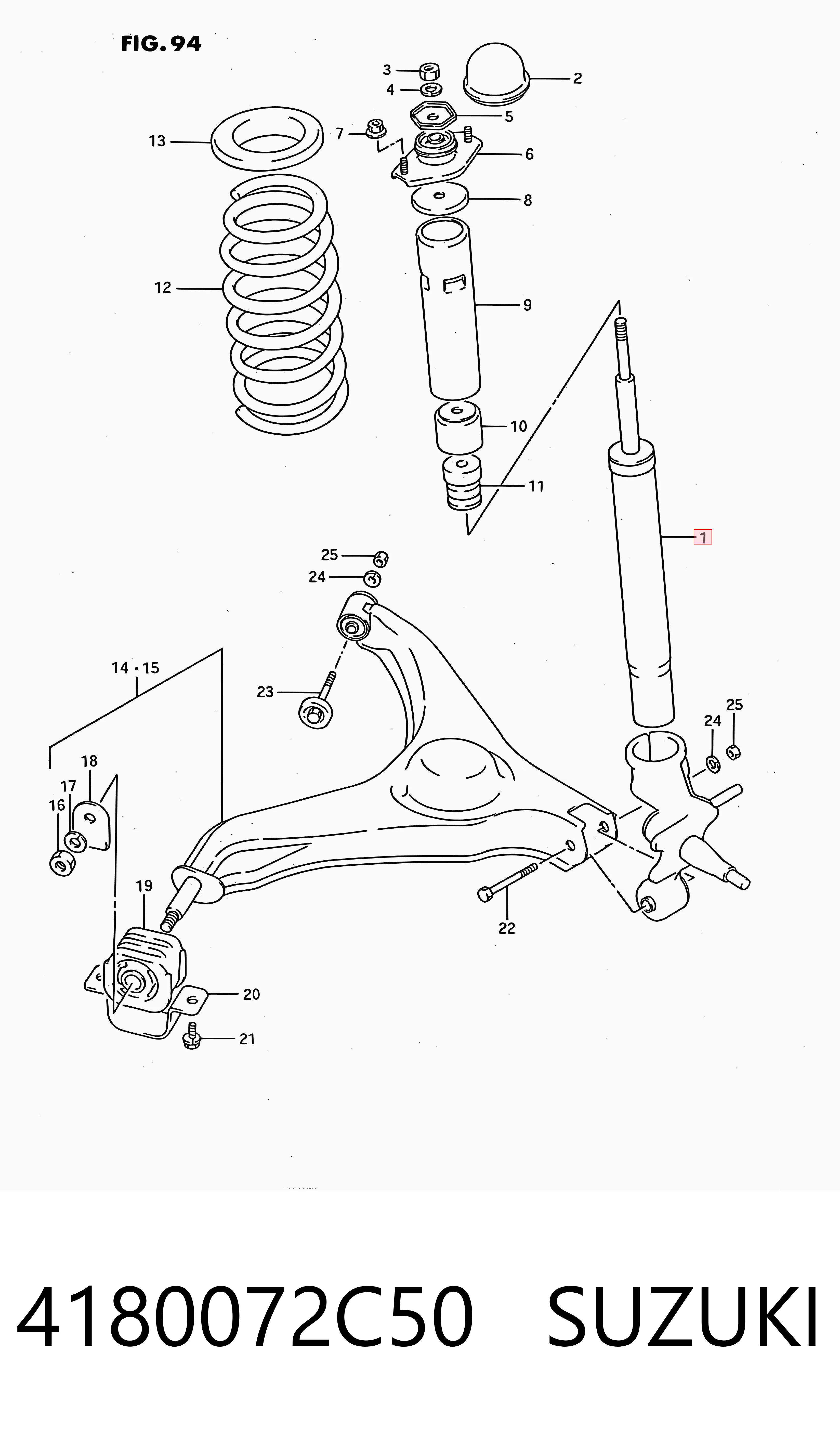 Amortiguador trasero 6001008223 Renault (RVI)