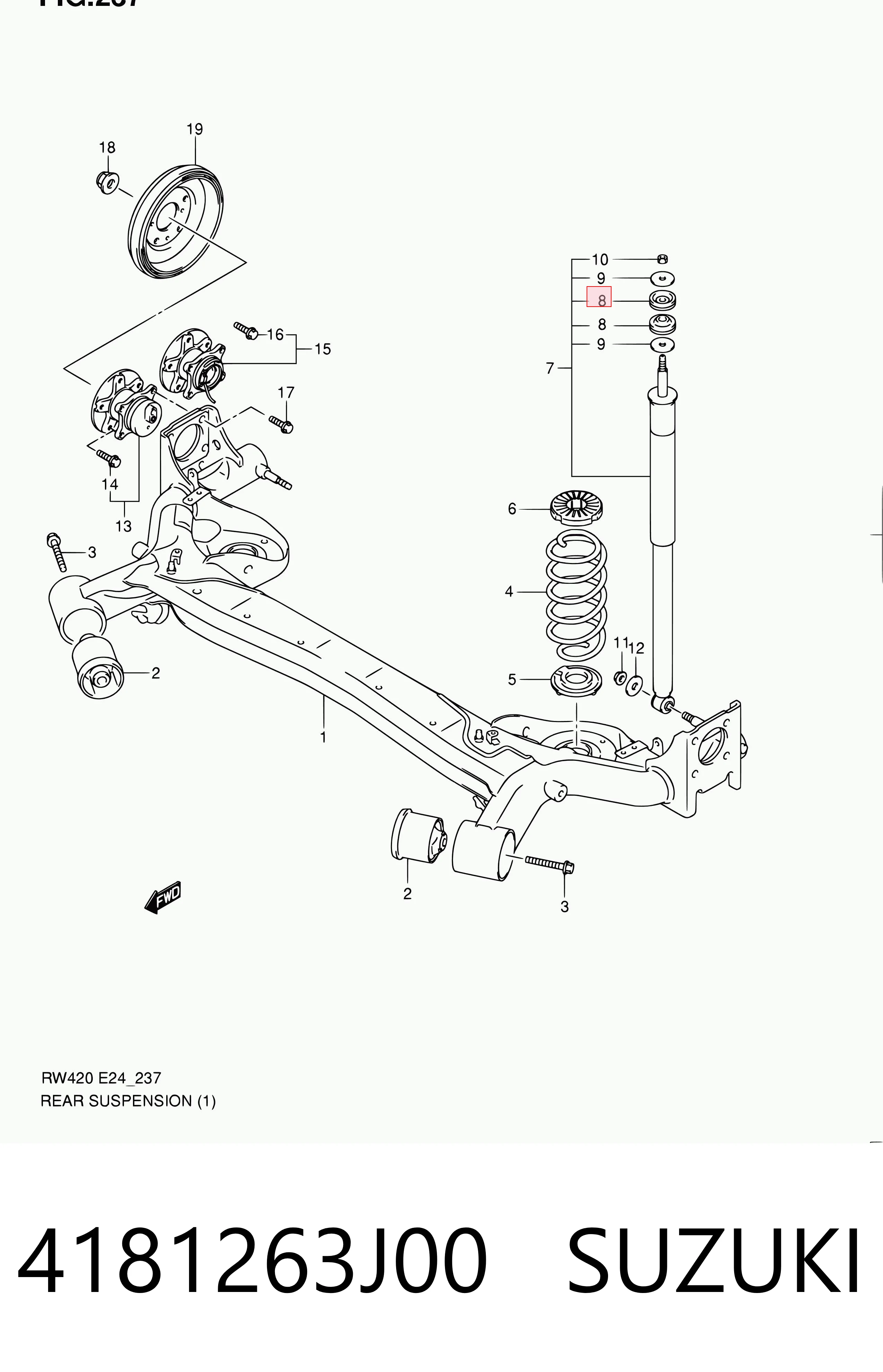 Comprar Copelas trasero Swift IV MZ, EZ