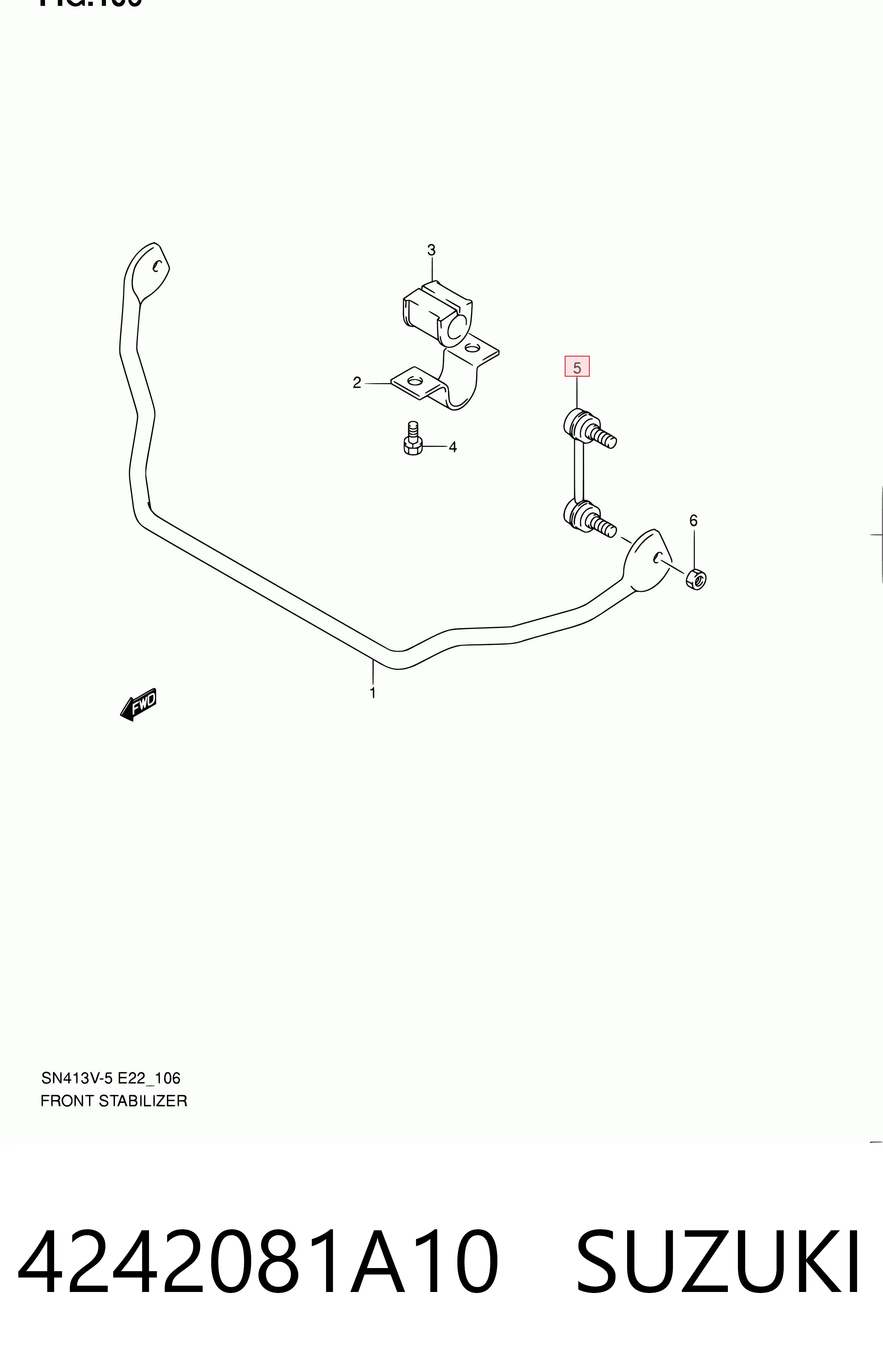 Soporte de la barra estabilizadora delantera Jimny  SUV (1998-2018) original desde 15,25 €