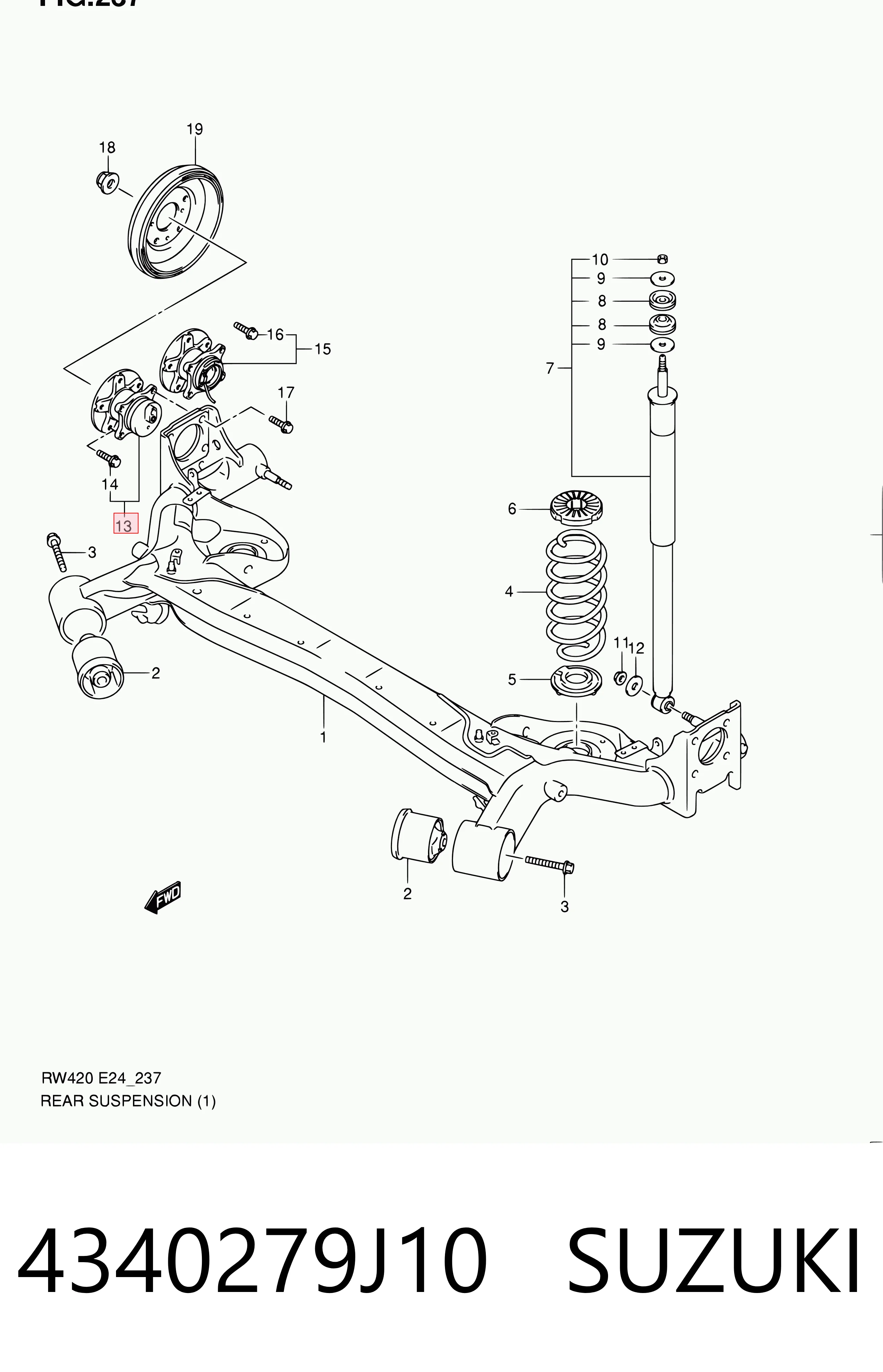 Comprar Cubo trasero Suzuki Vitara  LY a bajo precio