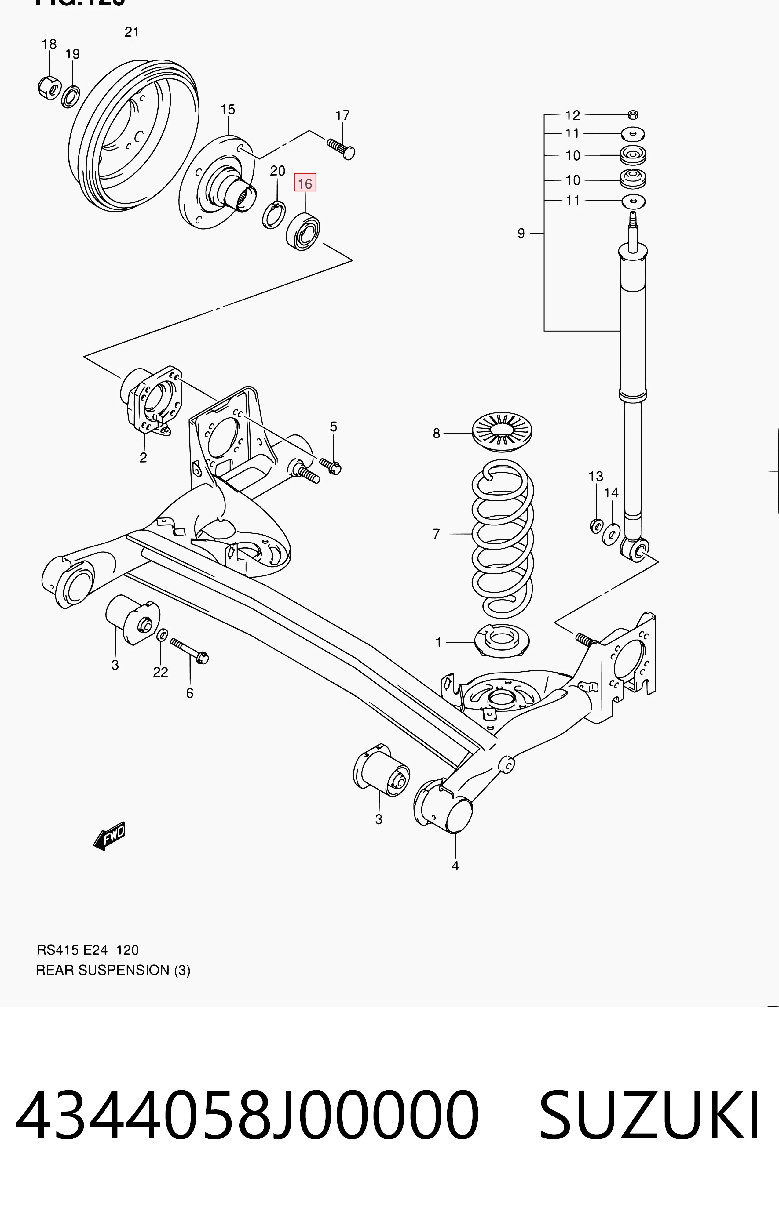 4344058J00000 Suzuki