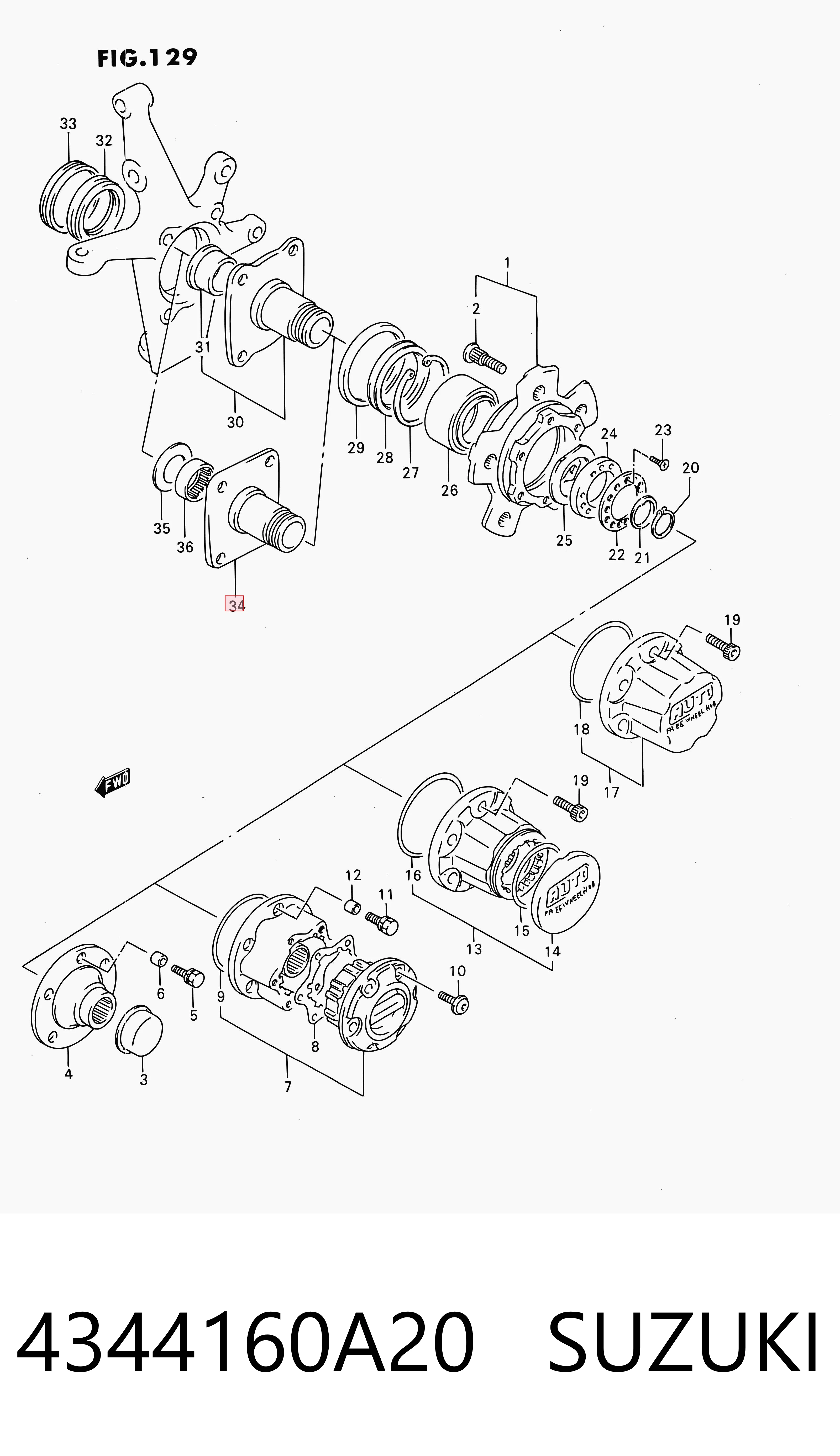 4344160A20 Suzuki