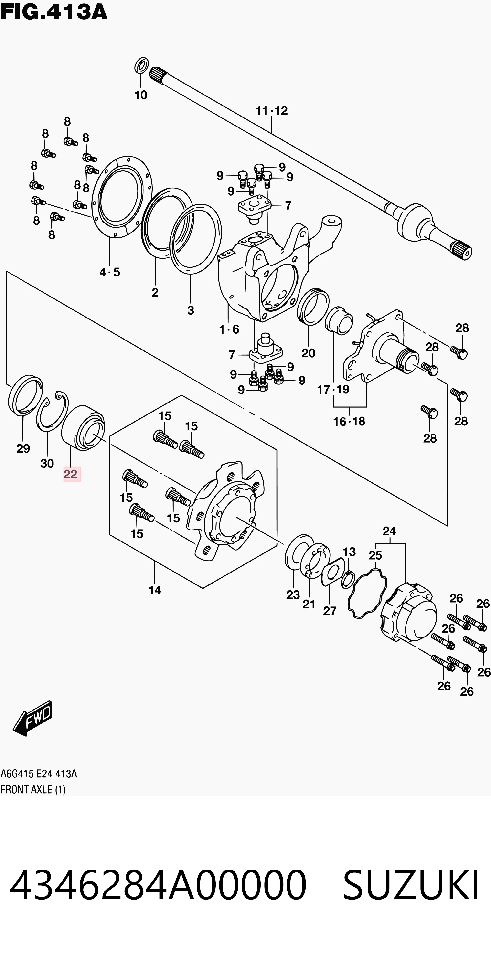 Cojinete de rueda delantero Suzuki Jimny  desde 28,87 €