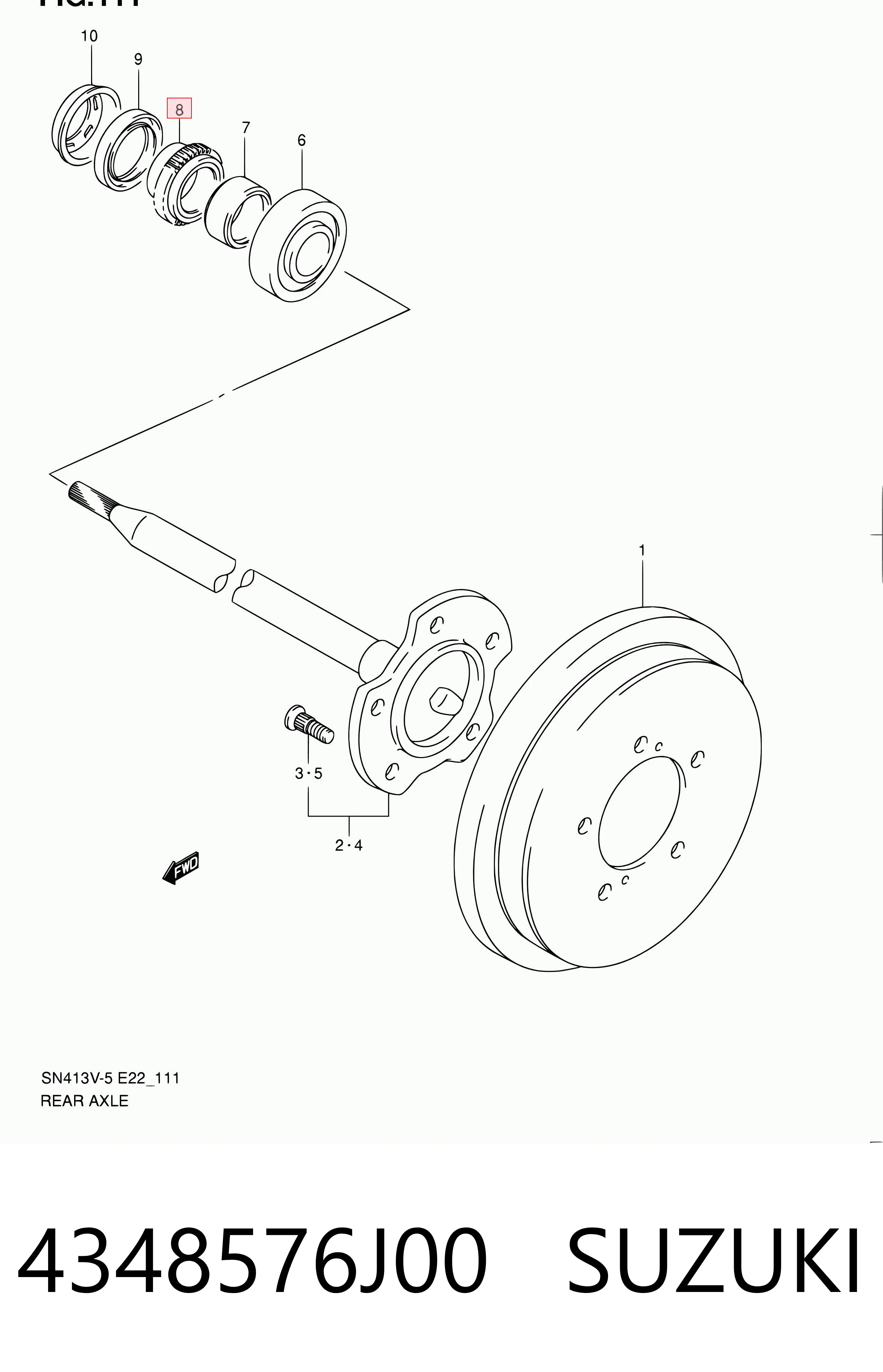 4348576J00 Suzuki