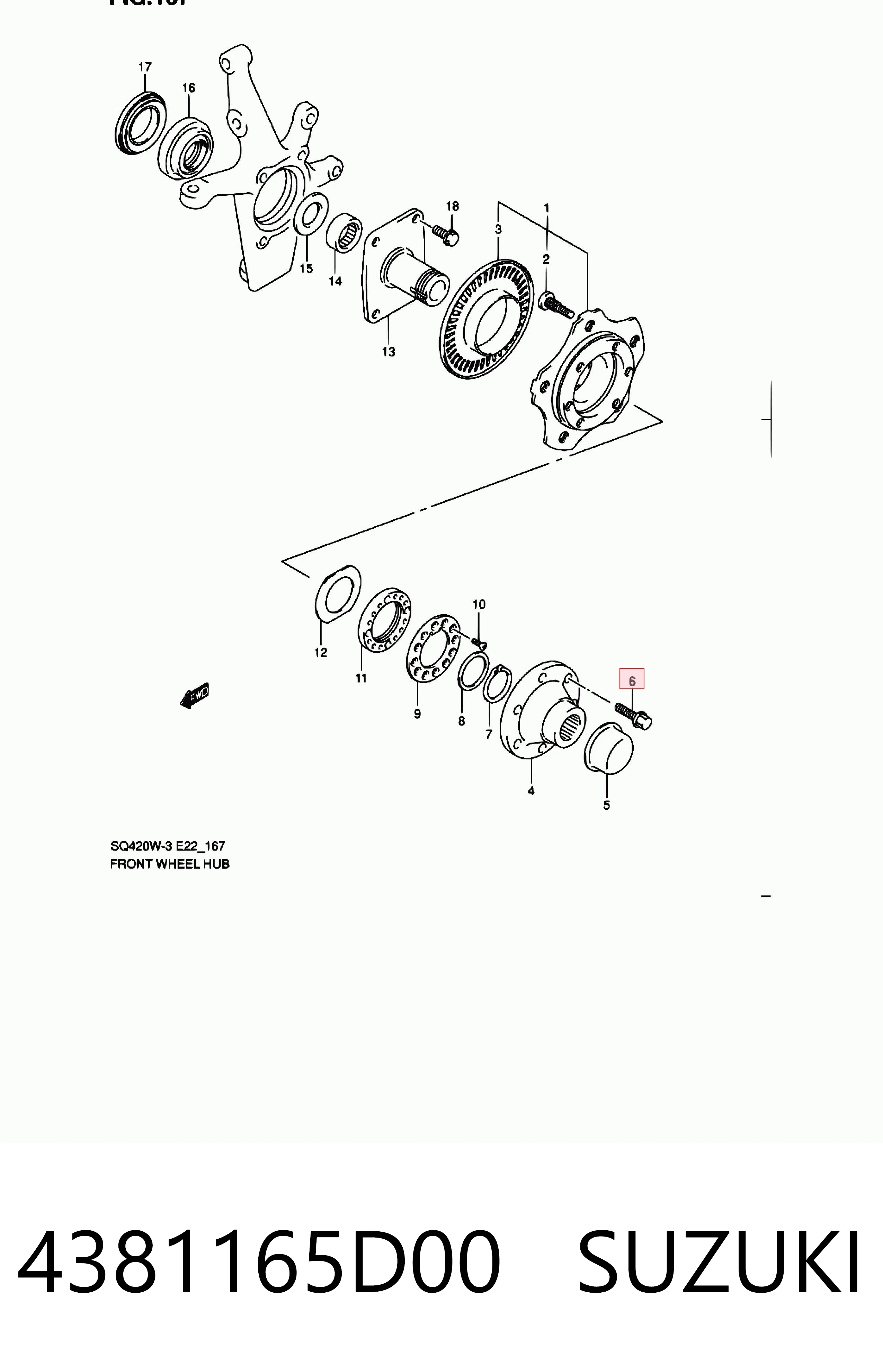 4381165D00 Suzuki