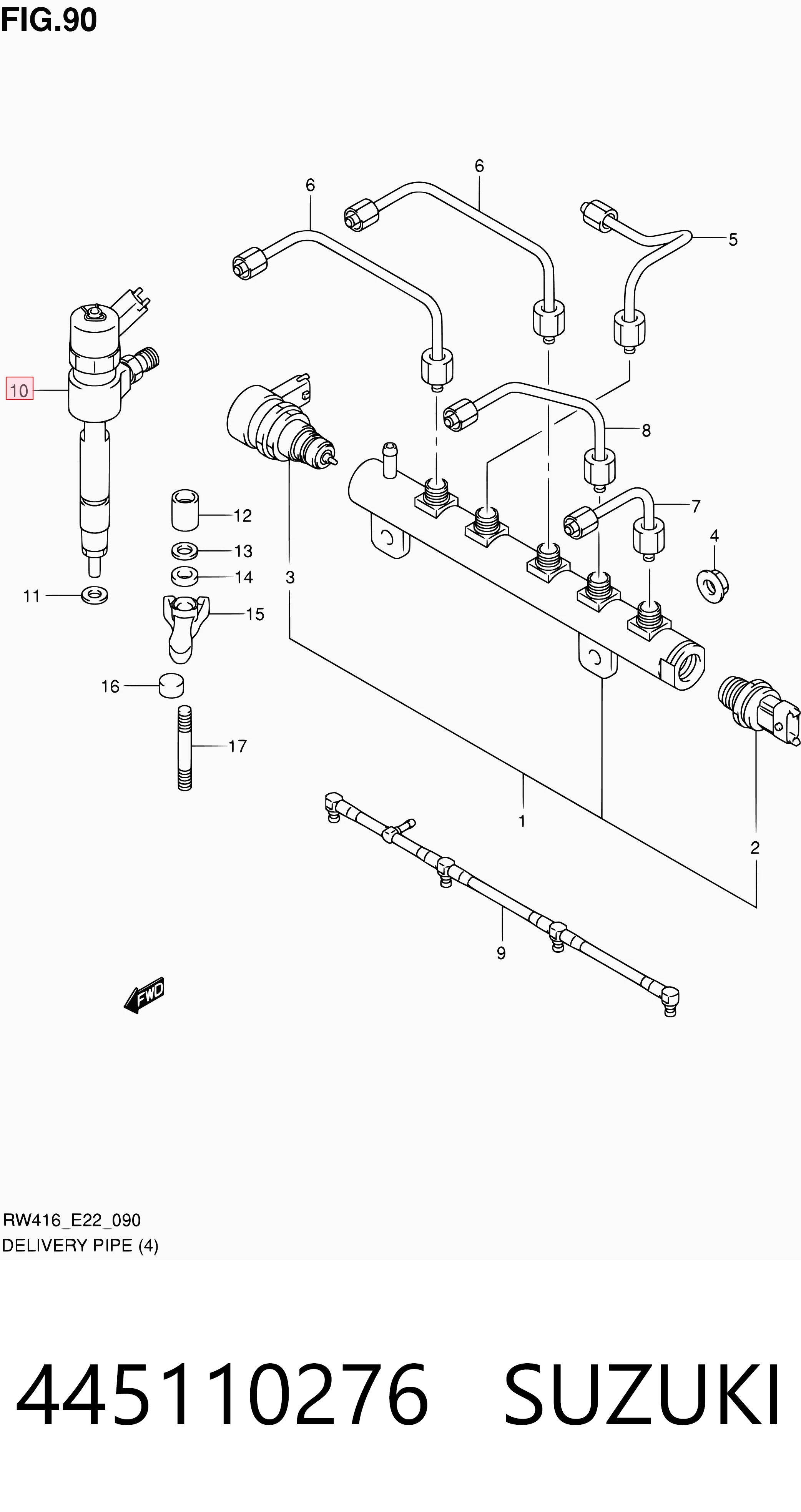 Inyector-bomba VAG 0445110276