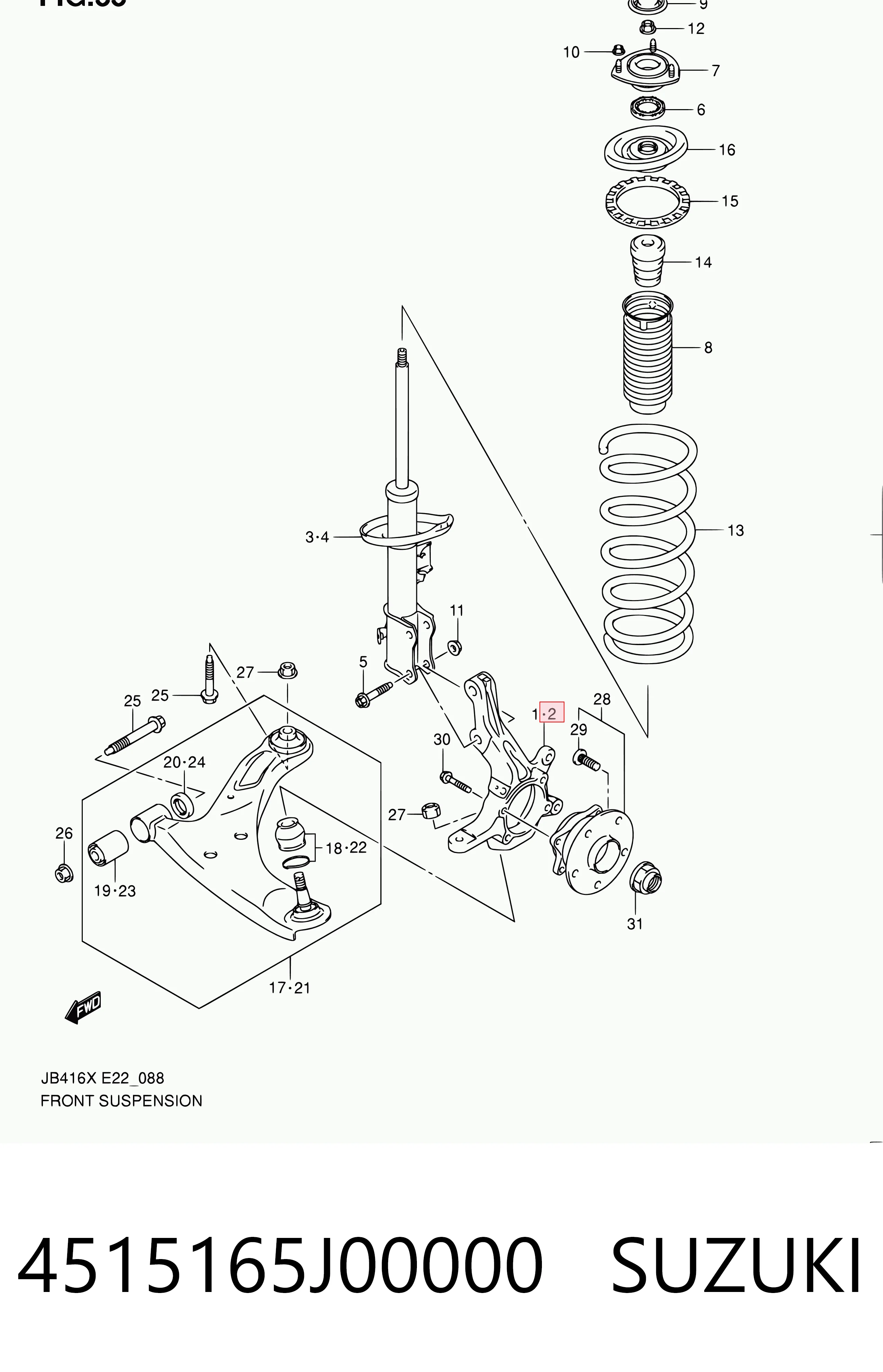 4515165J00000 Suzuki