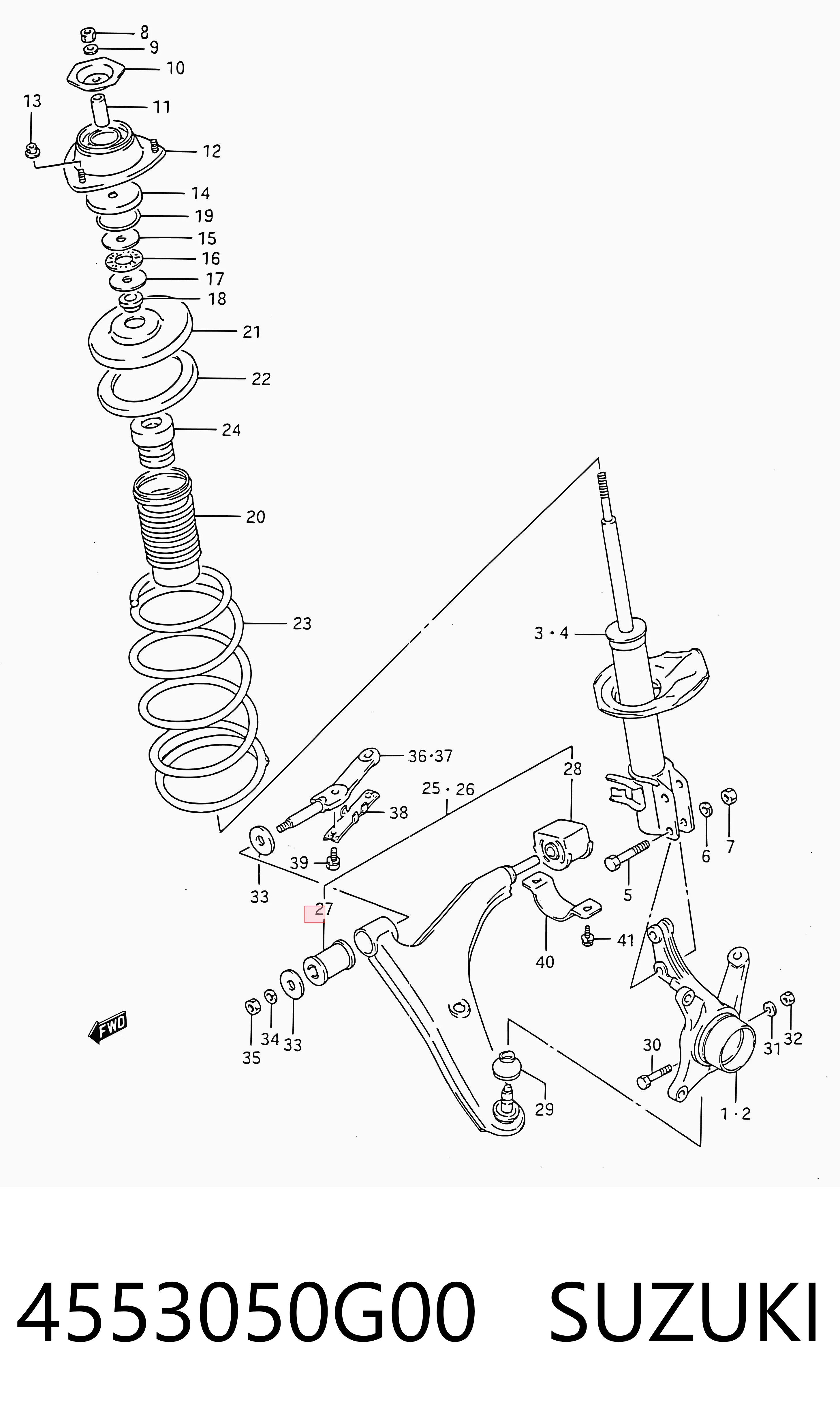 Silentblock suspension Suzuki Swift II hatchback comprar en España