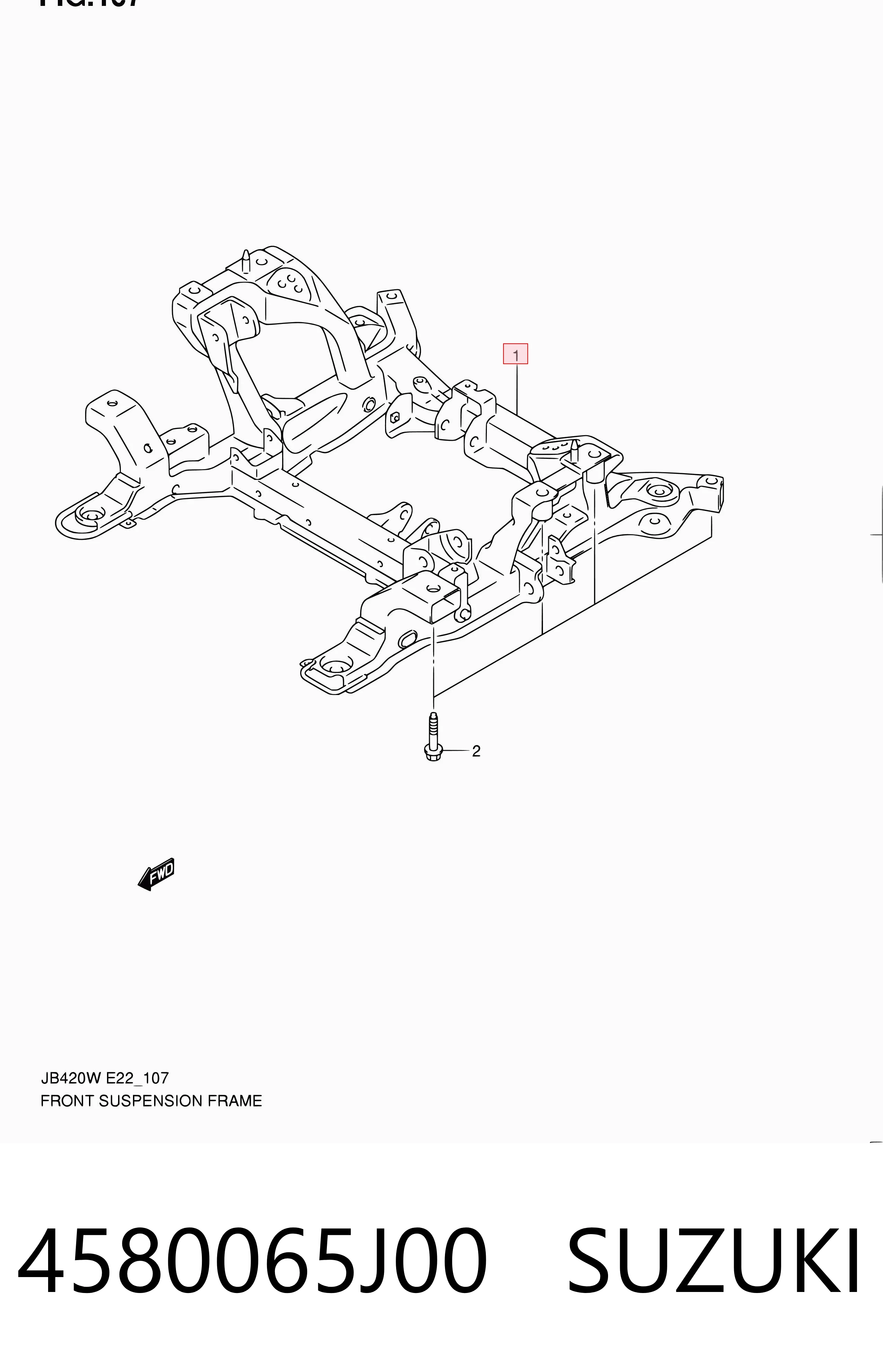 Comprar Subchasis delantero soporte motor Suzuki Grand Vitara JB a bajo precio