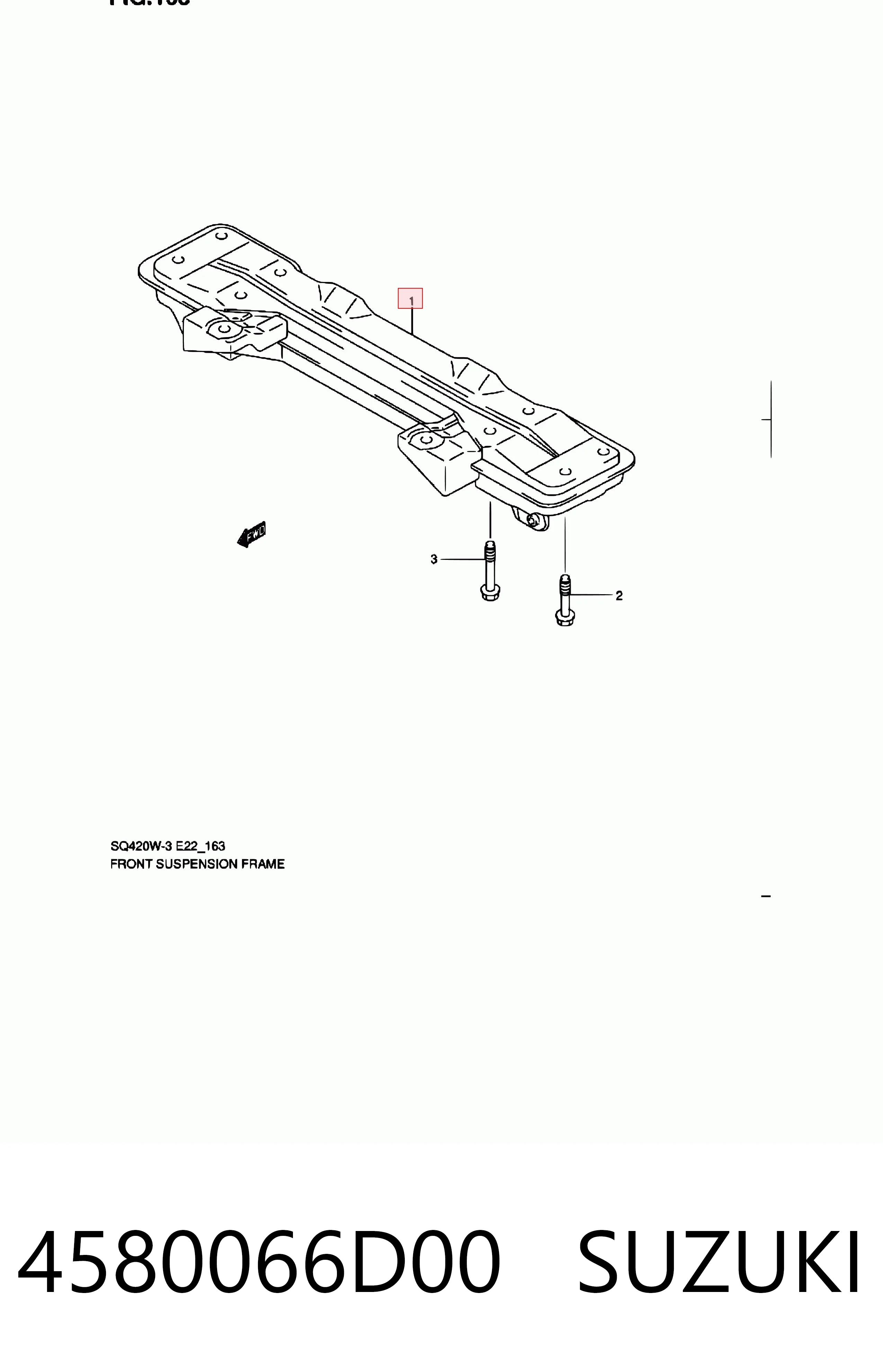 Subchasis delantero para Suzuki Grand Vitara  FT, HT